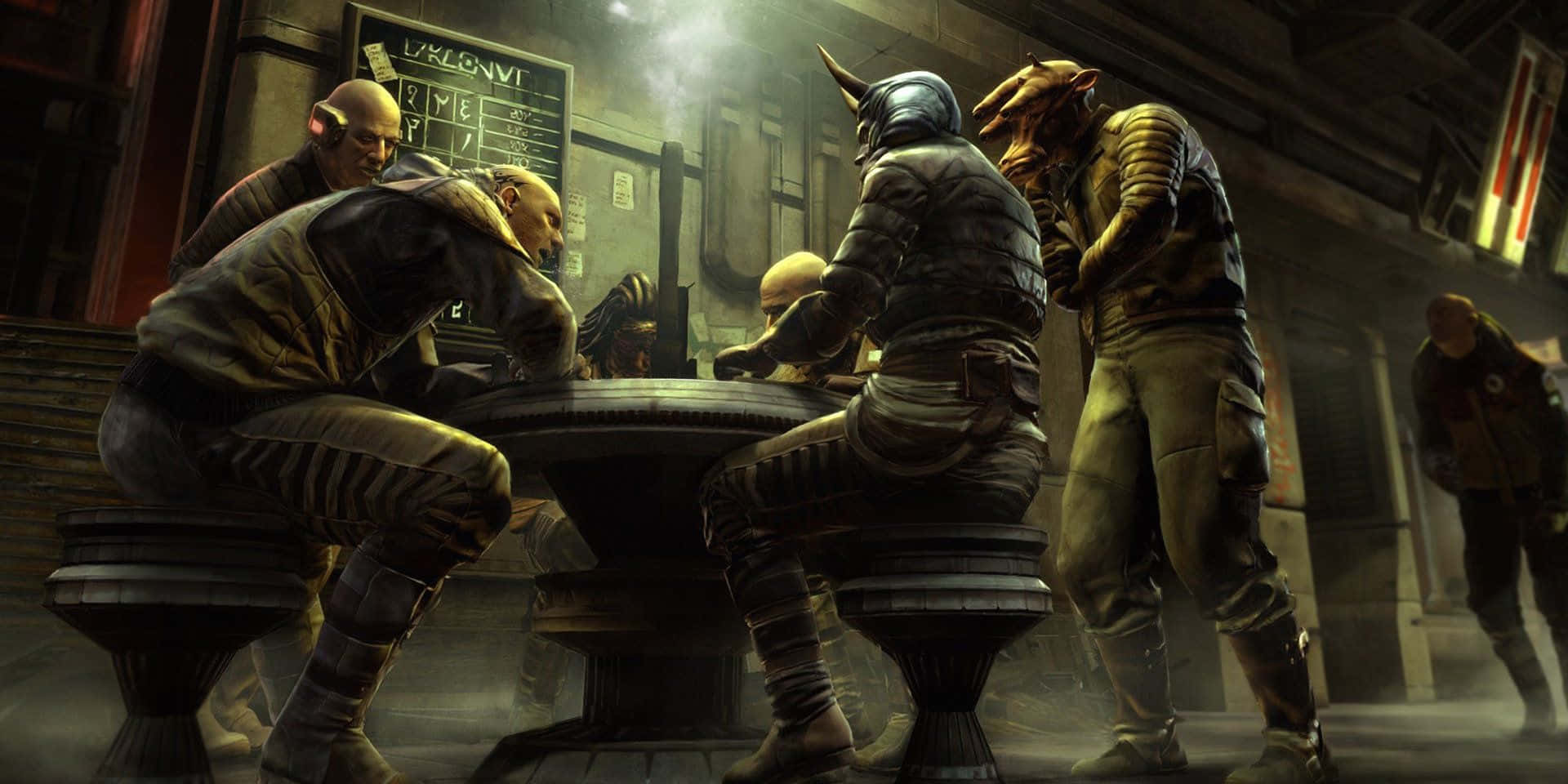 The Coruscant Underworld, Coruscant, bar, Full HD Desktop Wallpaper