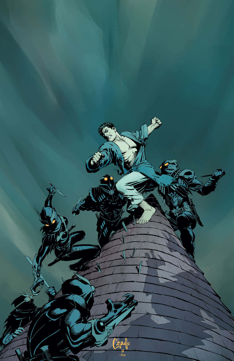 The Court Of Owls, crumbling tower, shadowy masked assassins, HD Phone Wallpaper