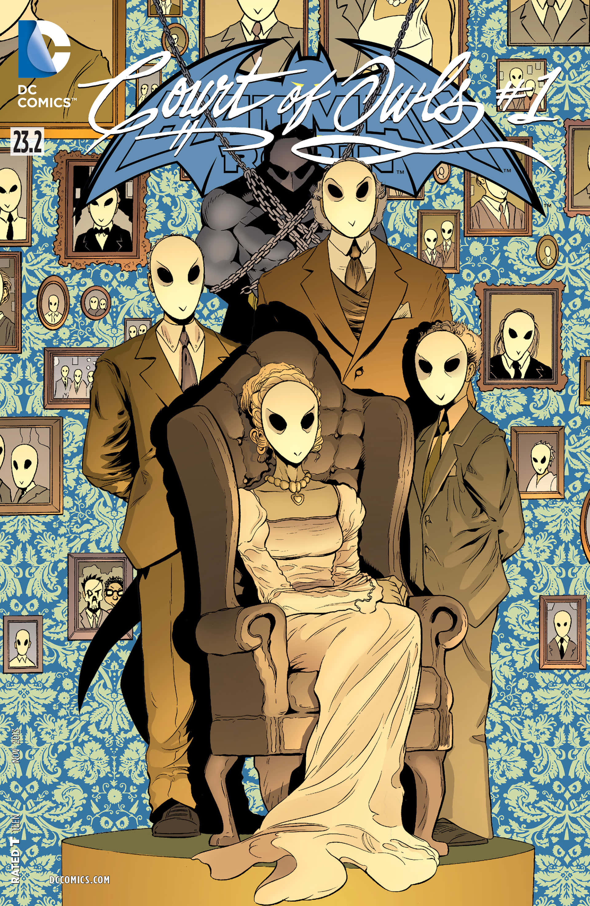 The Court Of Owls, owl-like figures, suits, 2K Phone Wallpaper