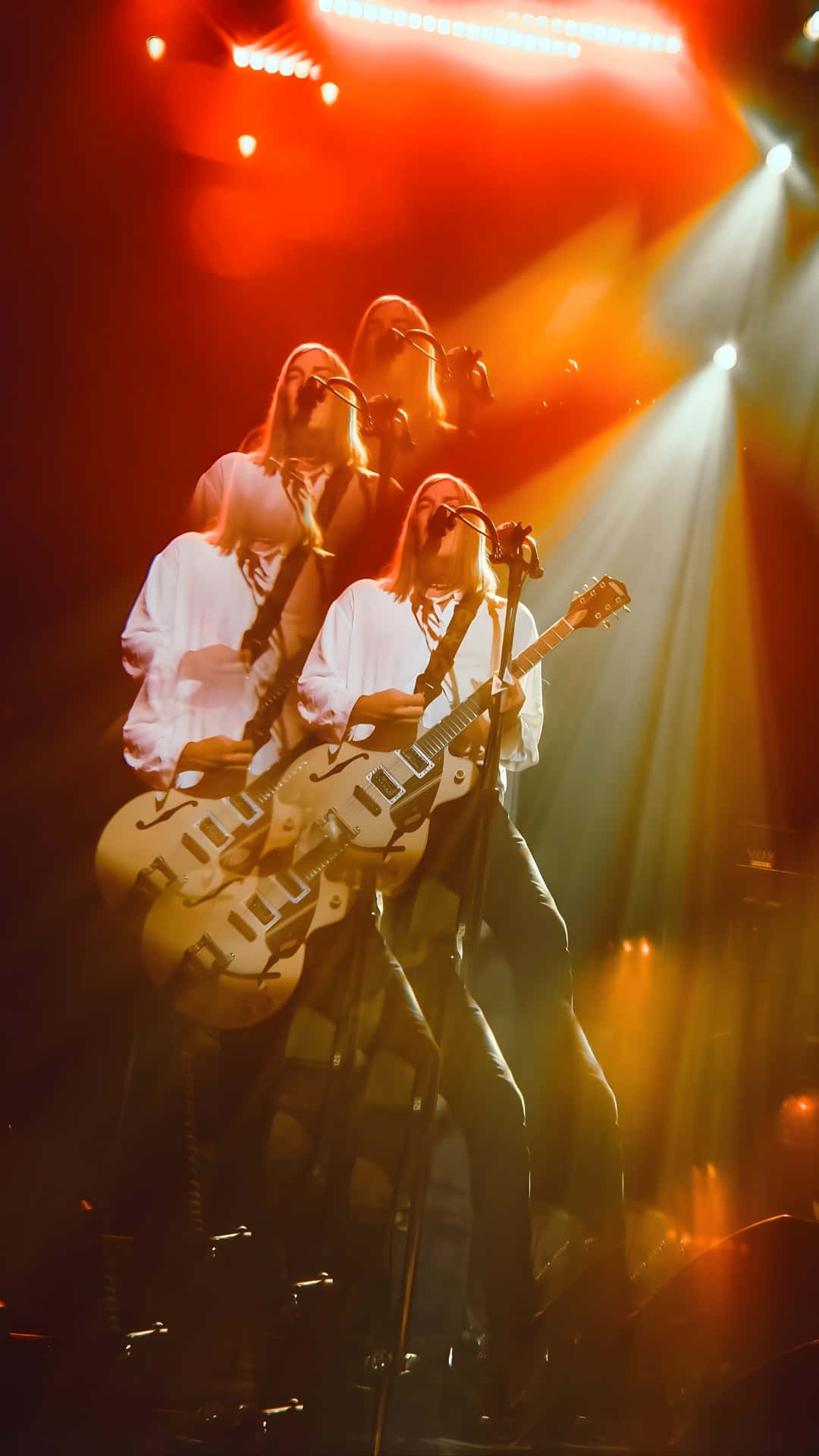 The Dandy Warhols, live performance, guitars, Full HD Phone Wallpaper