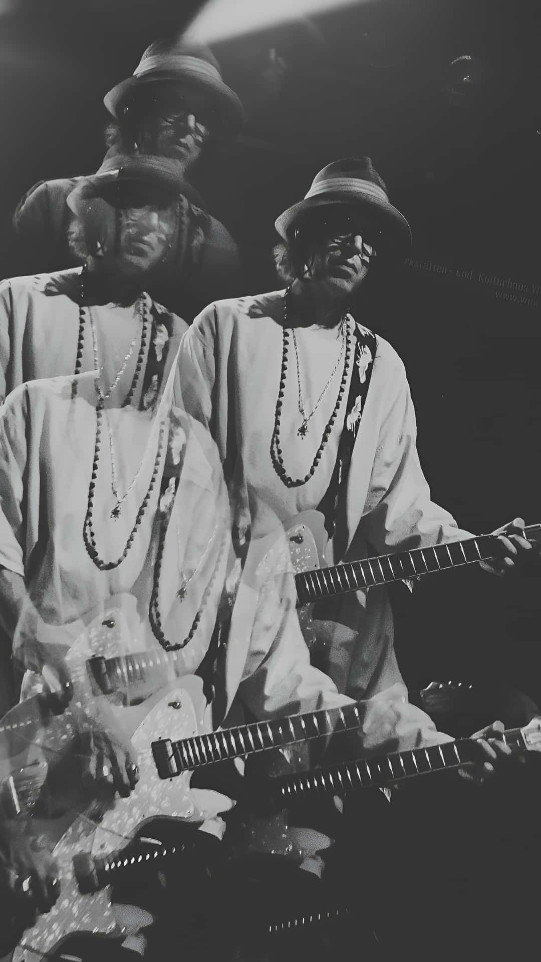 The Dandy Warhols, fedora, beaded necklace, Full HD Phone Wallpaper