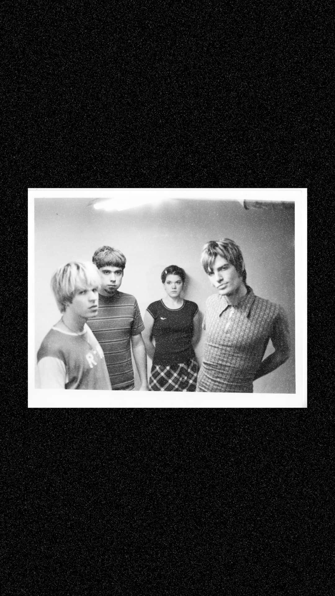 The Dandy Warhols, black and white photo, grainy, Full HD Phone Wallpaper
