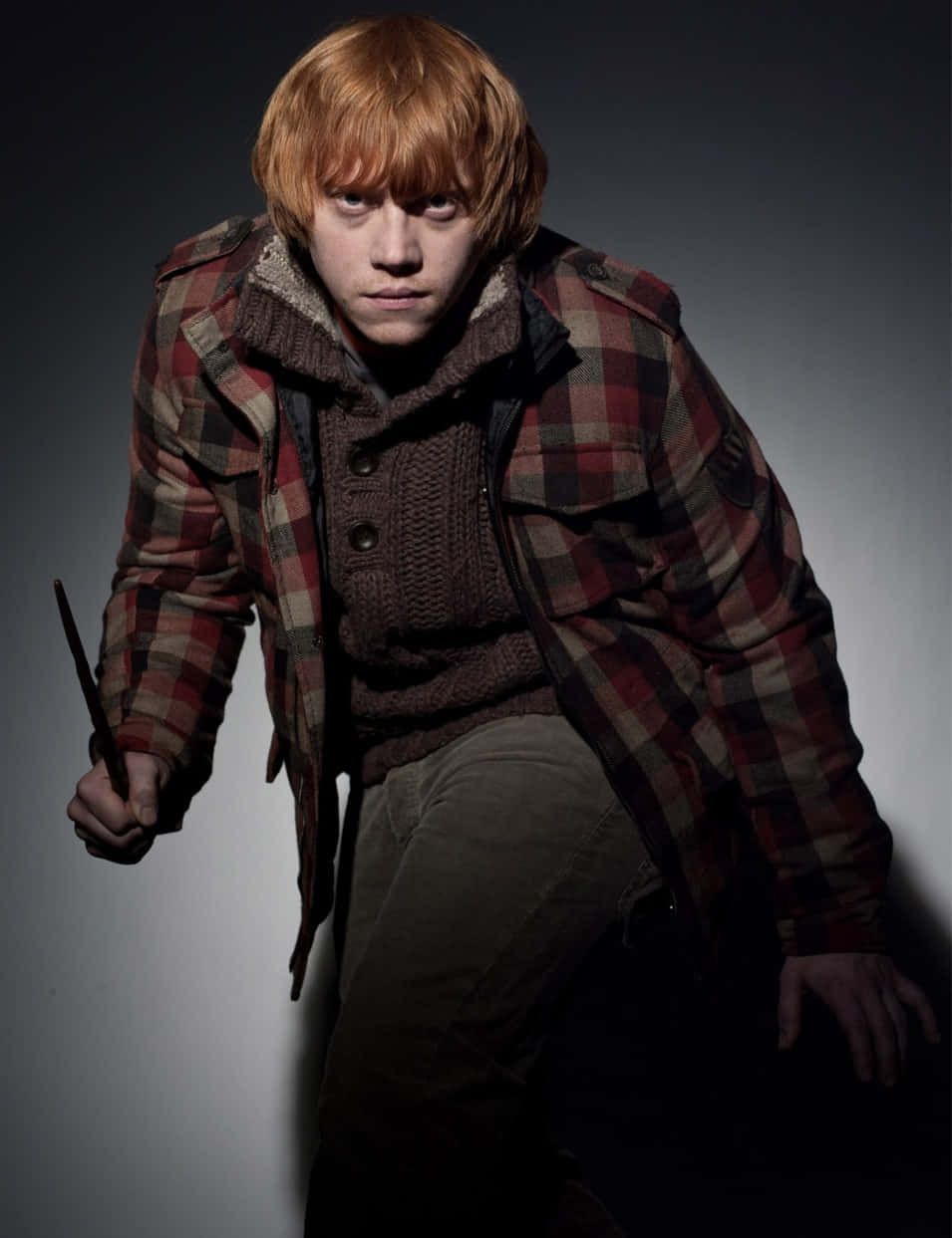 The Deathly Hallows, red hair, plaid jacket, SD Phone Wallpaper