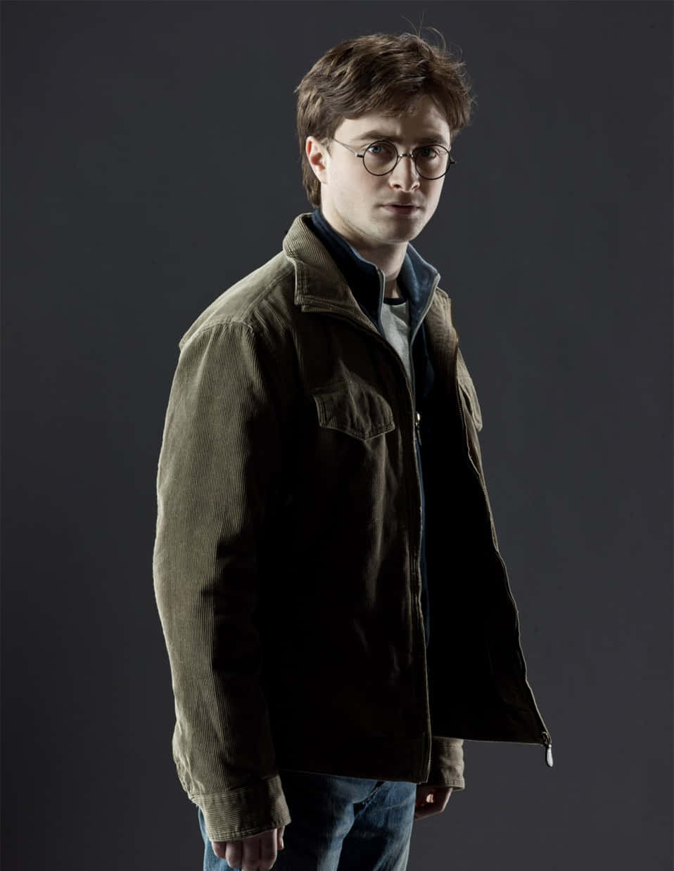 The Deathly Hallows, corduroy jacket, blue shirt, SD Phone Wallpaper