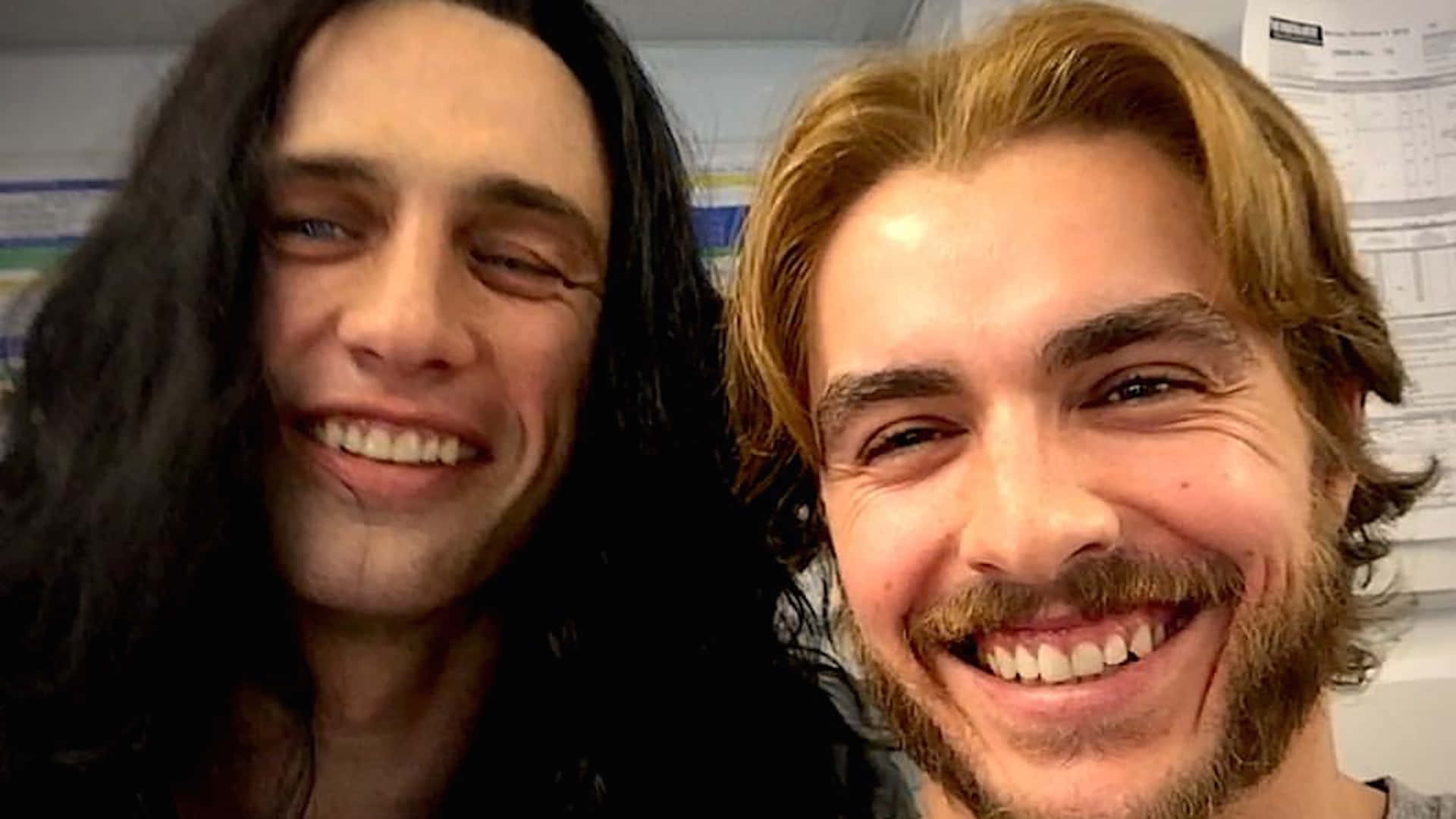 The Disaster Artist, cast selfie, long dark hair, Full HD Desktop Wallpaper