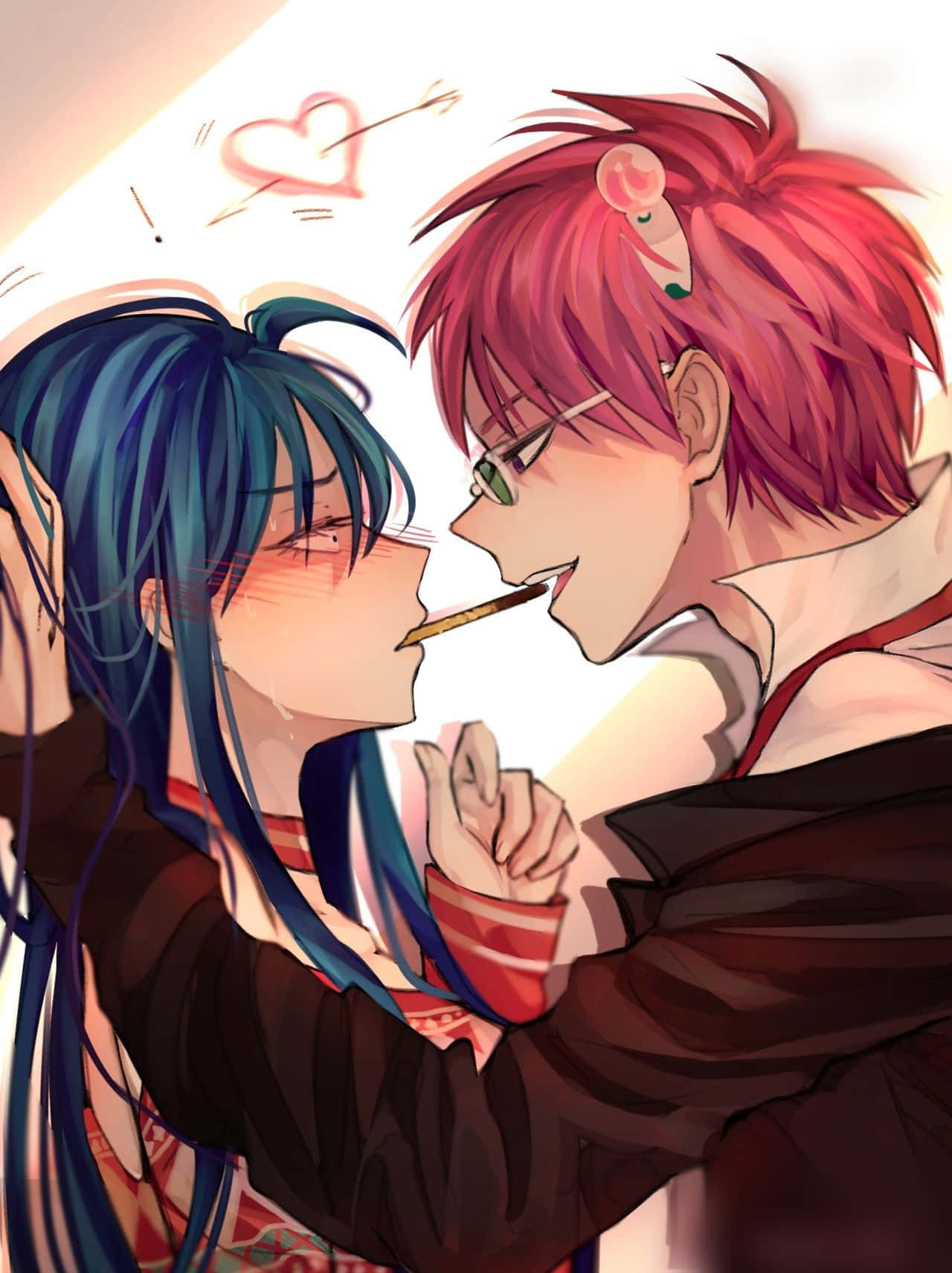 The Disastrous Life Of Saiki K, Romantic, heart arrow, HD Phone Wallpaper