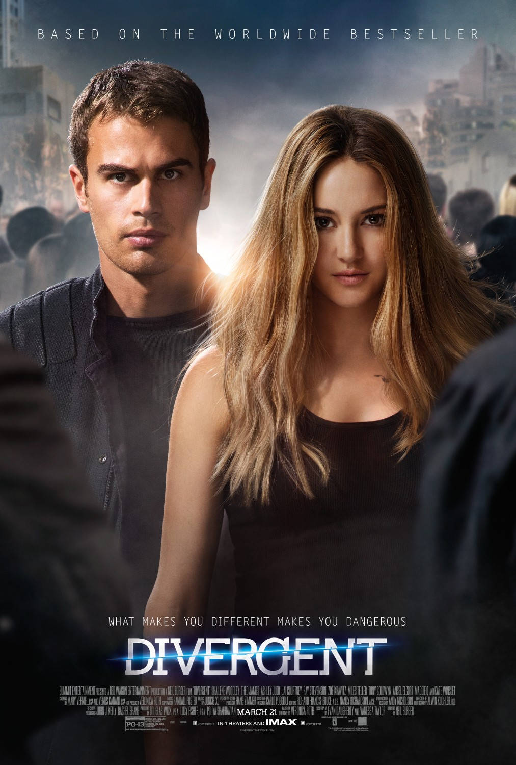 The Divergent Series, dystopian cityscape, man, HD Phone Wallpaper