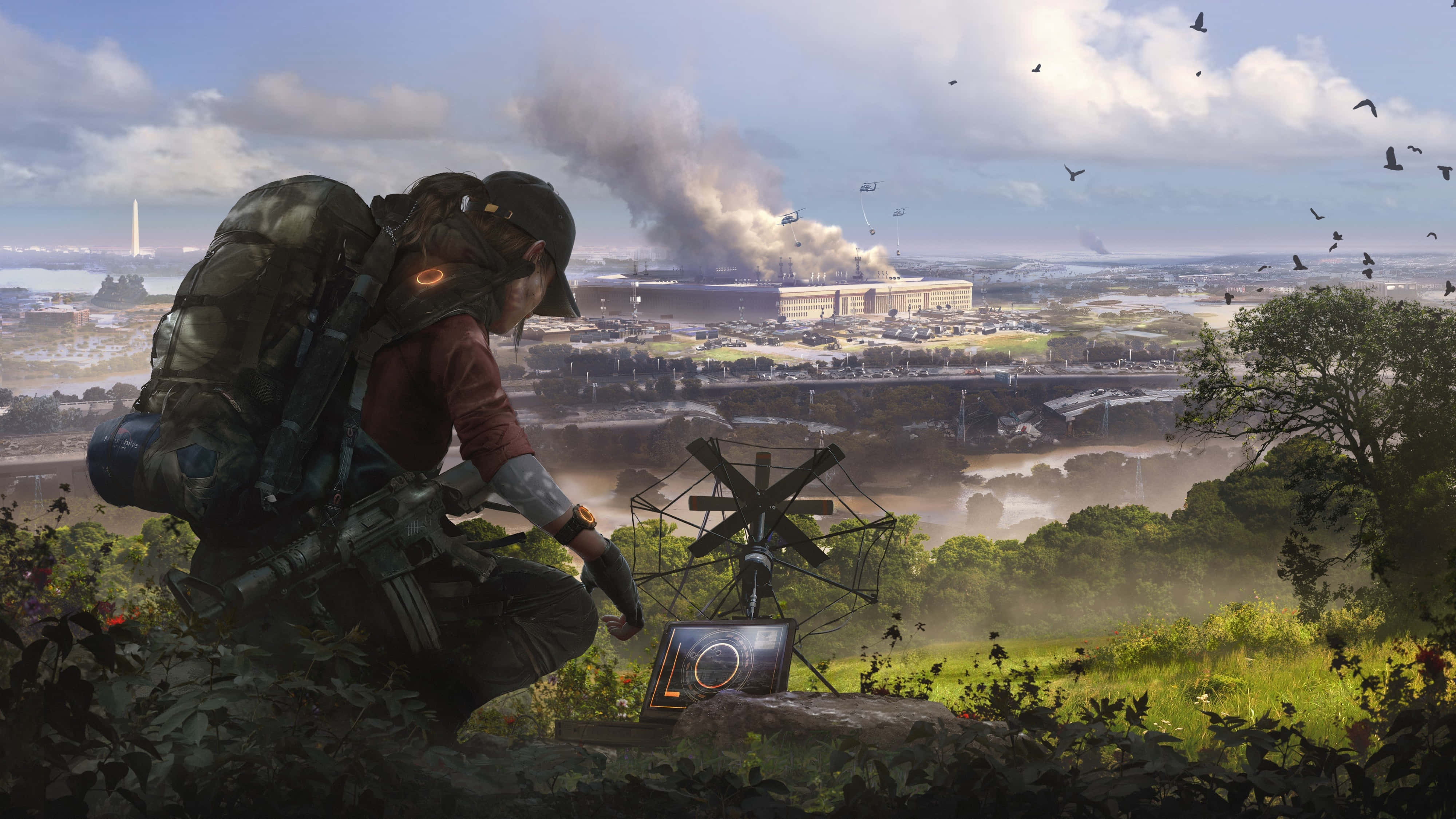 The Division 2, 4K, war-torn city, 4K Desktop Wallpaper