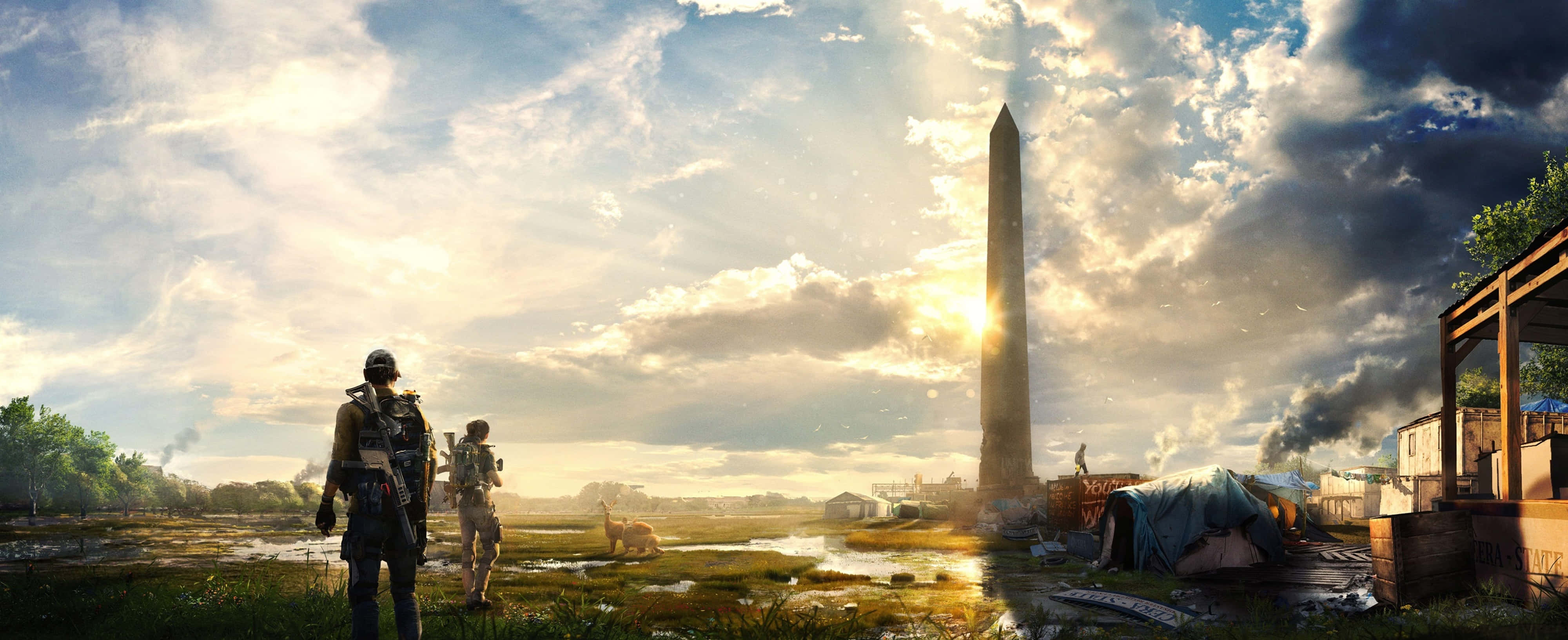 The Division 2, 4K, sunlit field, 4K Desktop Wallpaper