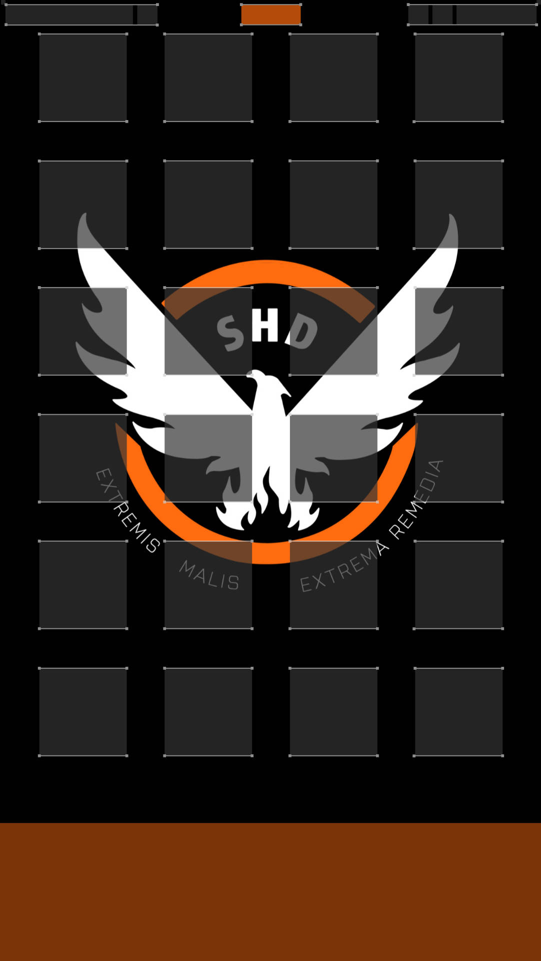 The Division 2, black, orange, Full HD Phone Wallpaper