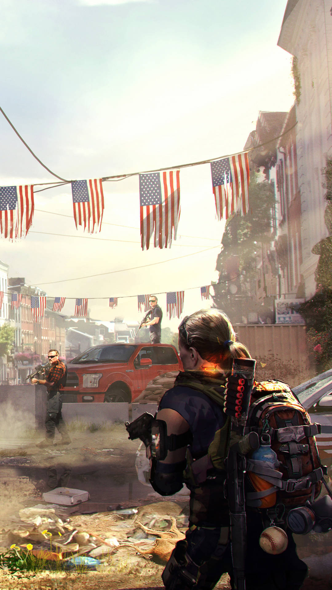 The Division Phone, tactical gear, sunlit, Full HD Phone Wallpaper