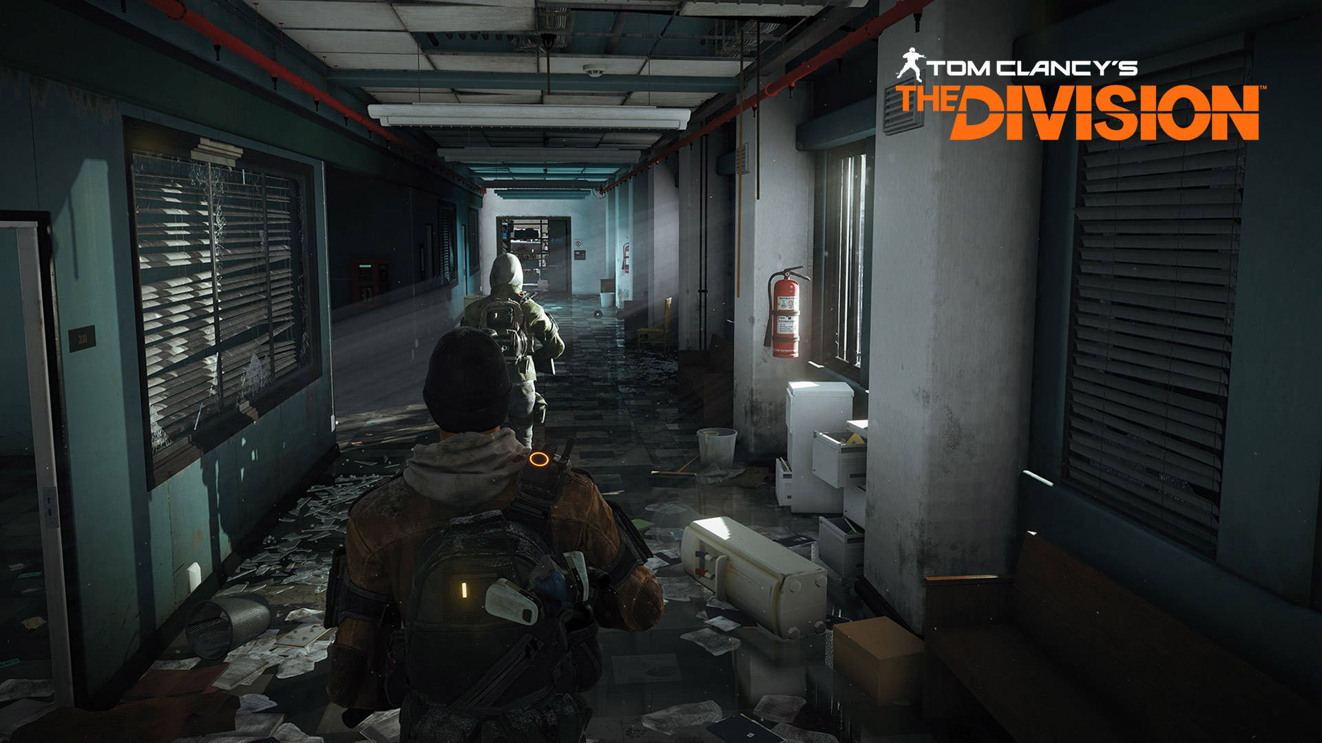 The Division, tactical gear, abandoned hallway, Full HD Desktop Wallpaper