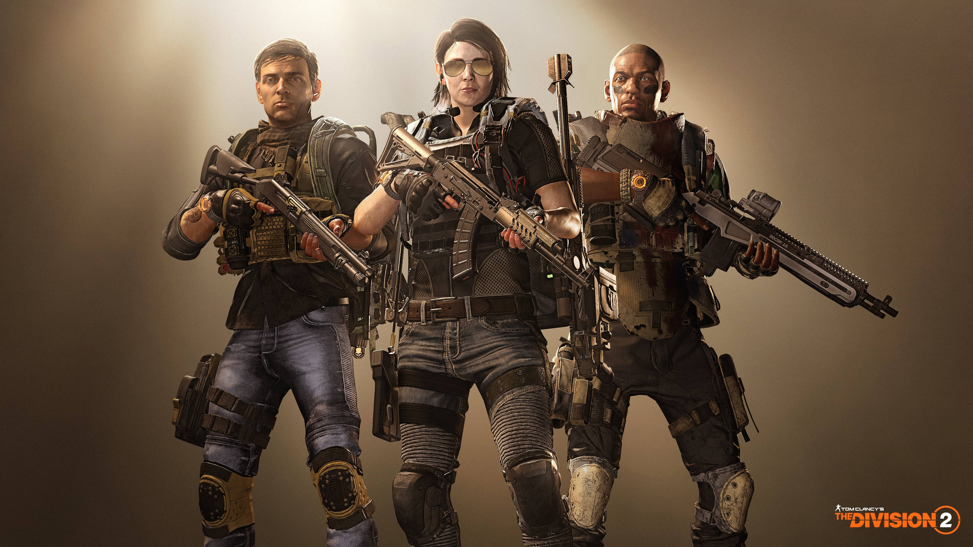 The Division, 4K, three soldiers, 4K Desktop Wallpaper