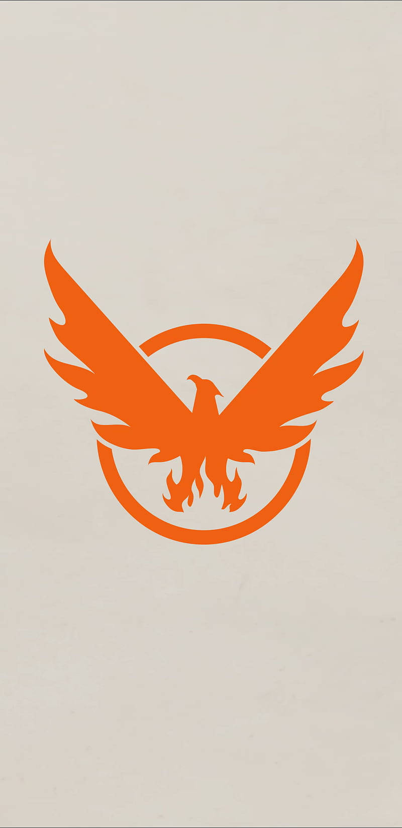 The Division, phoenix logo, beige background, HD Phone Wallpaper