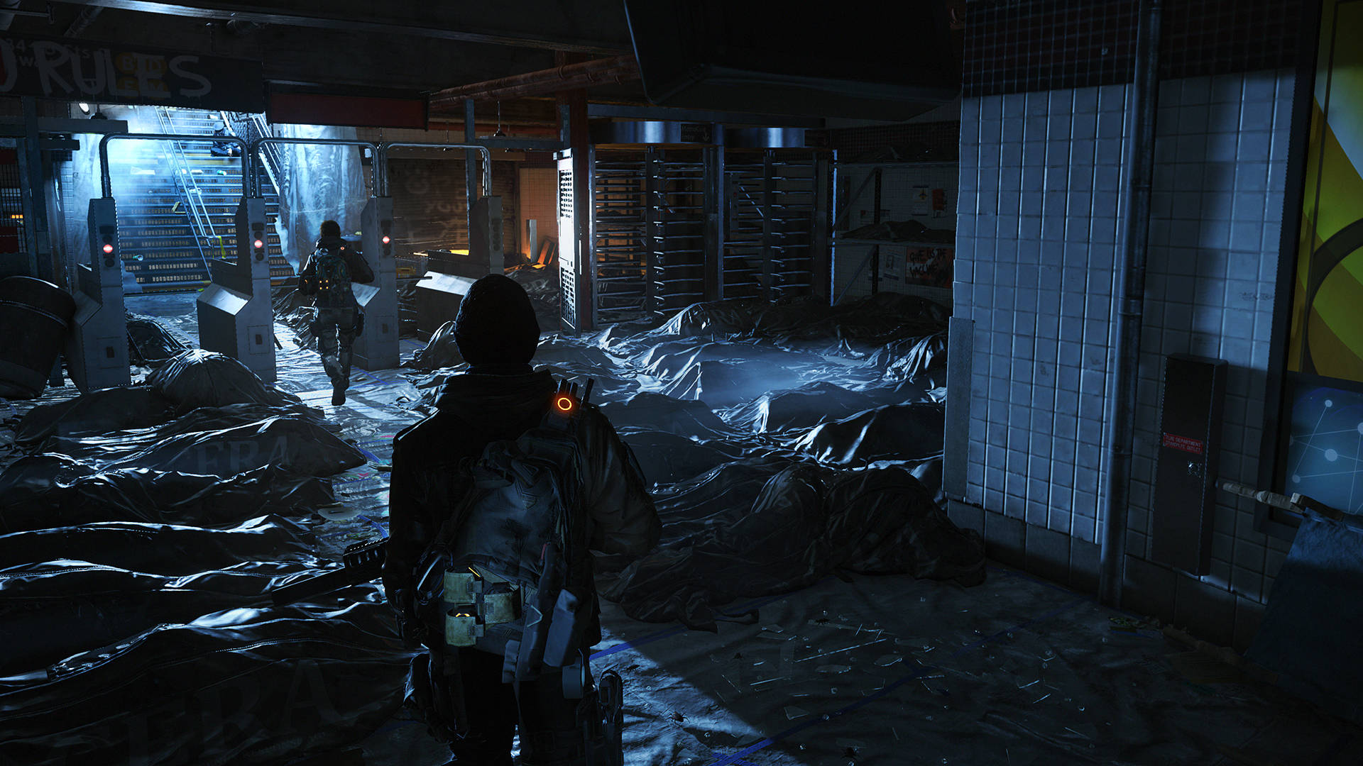 The Division, tactical gear, abandoned subway station, Full HD Desktop Wallpaper