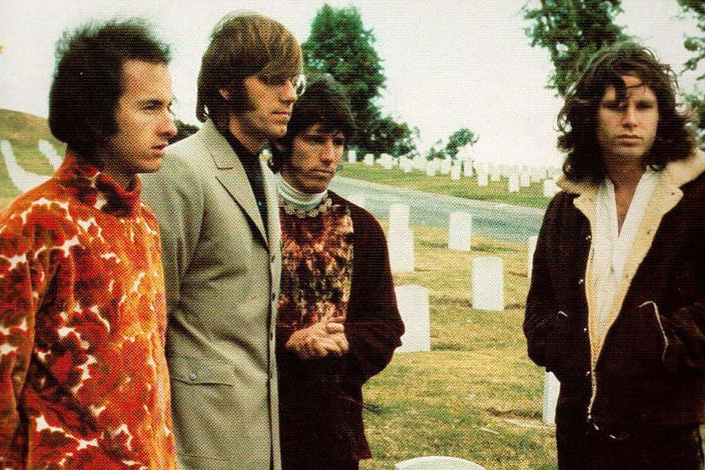 The Doors, 1970s fashion, cemetery, SD Desktop Wallpaper