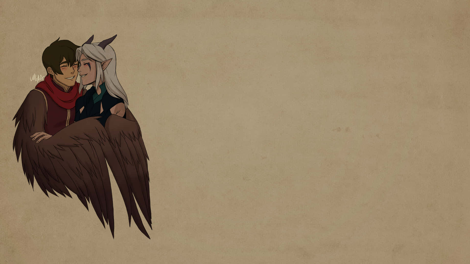 The Dragon Prince, anime characters, winged, Full HD Desktop Wallpaper