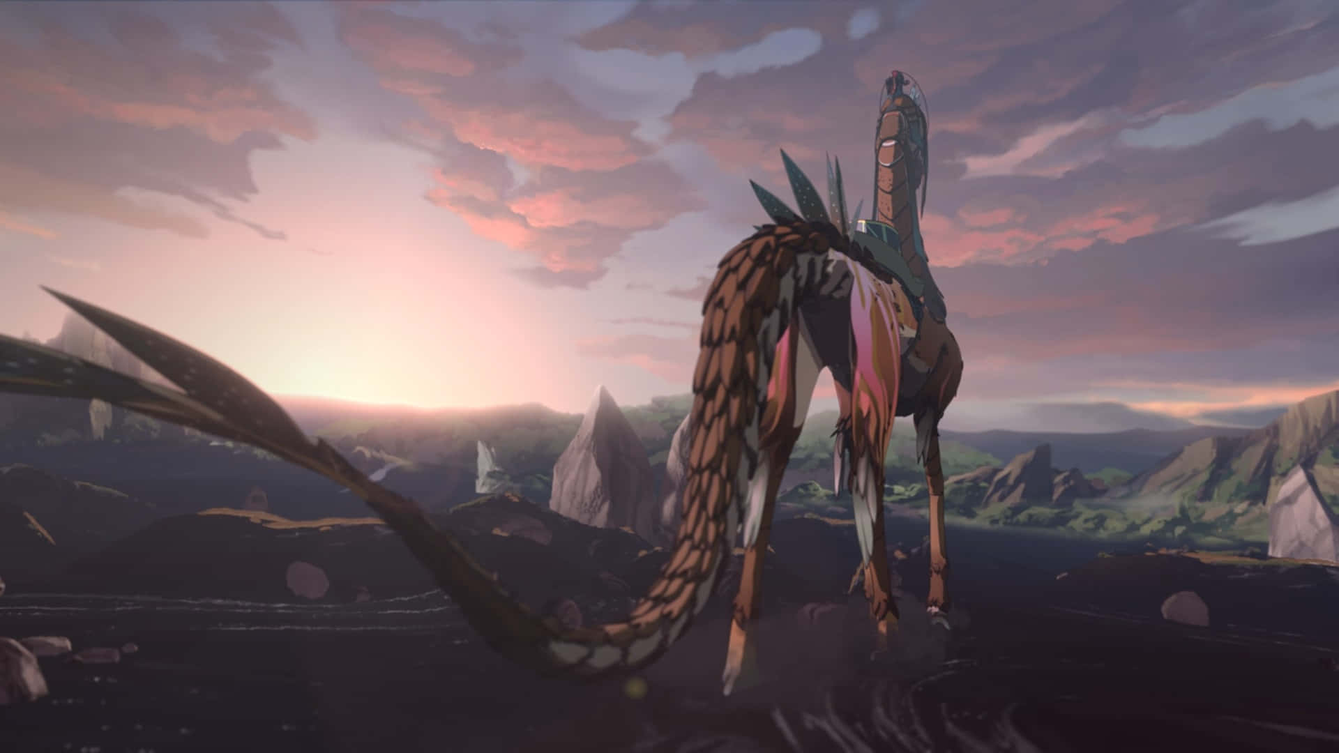 The Dragon Prince, dragon, feathered wings, Full HD Desktop Wallpaper