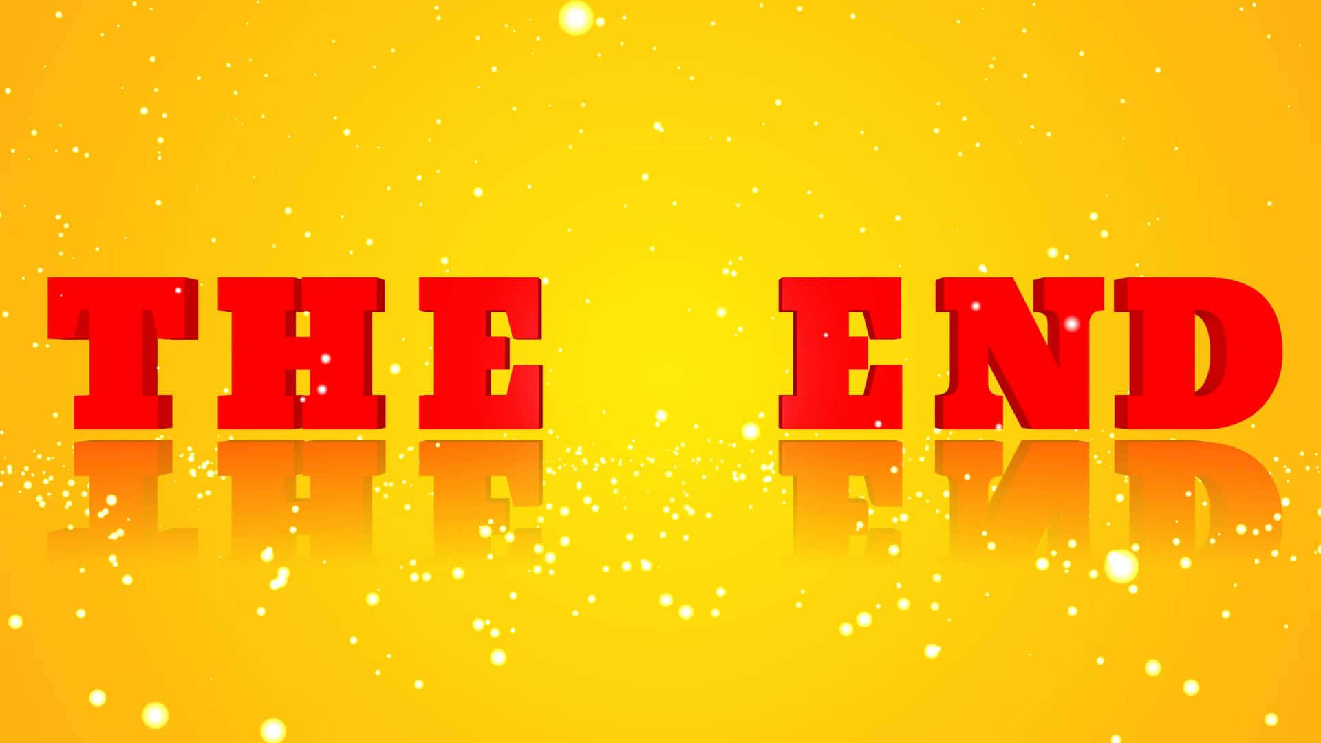 THE END, red, 3d letters, Full HD Desktop Wallpaper