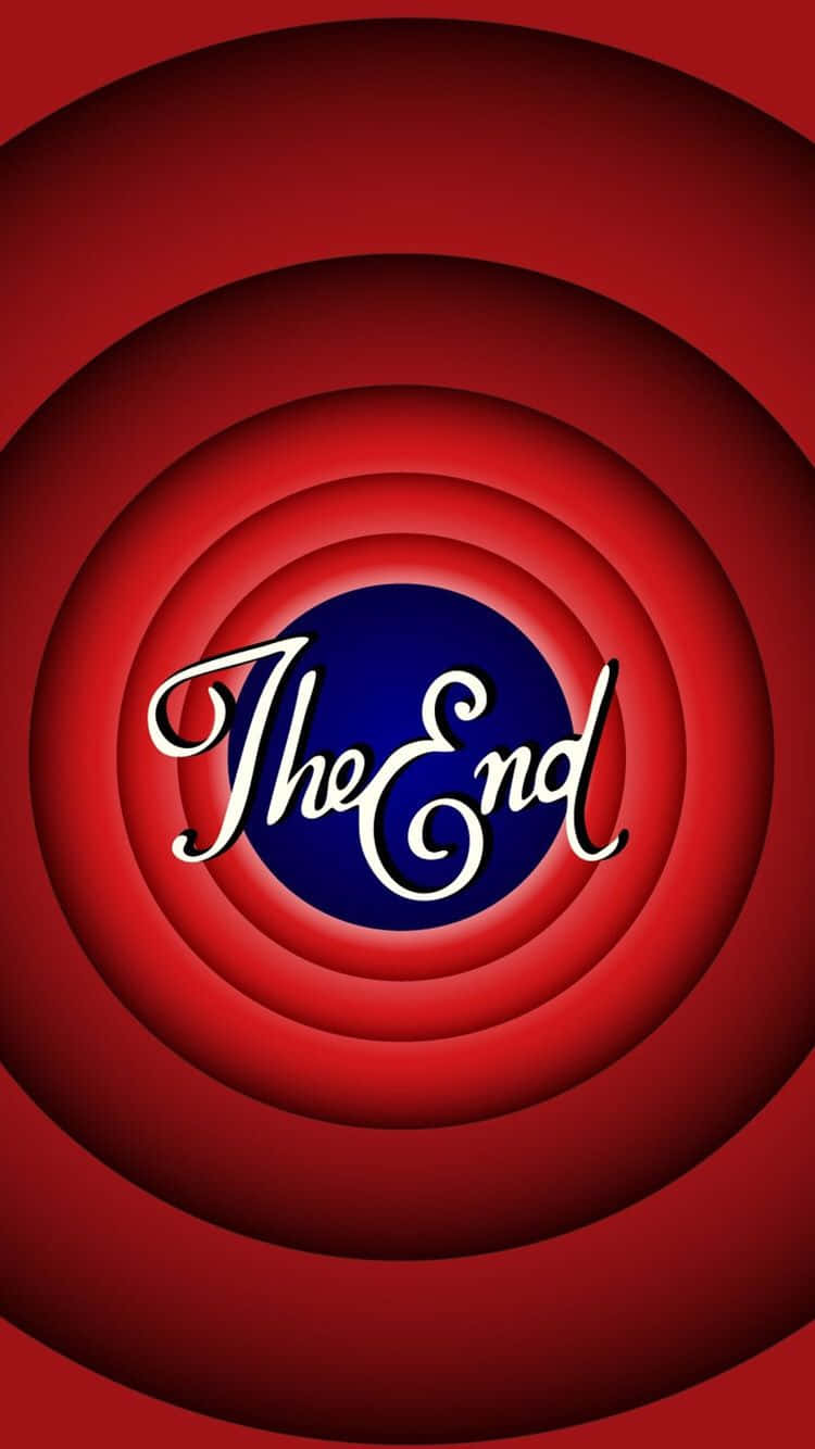 The End, red circles, blue circle, HD Phone Wallpaper