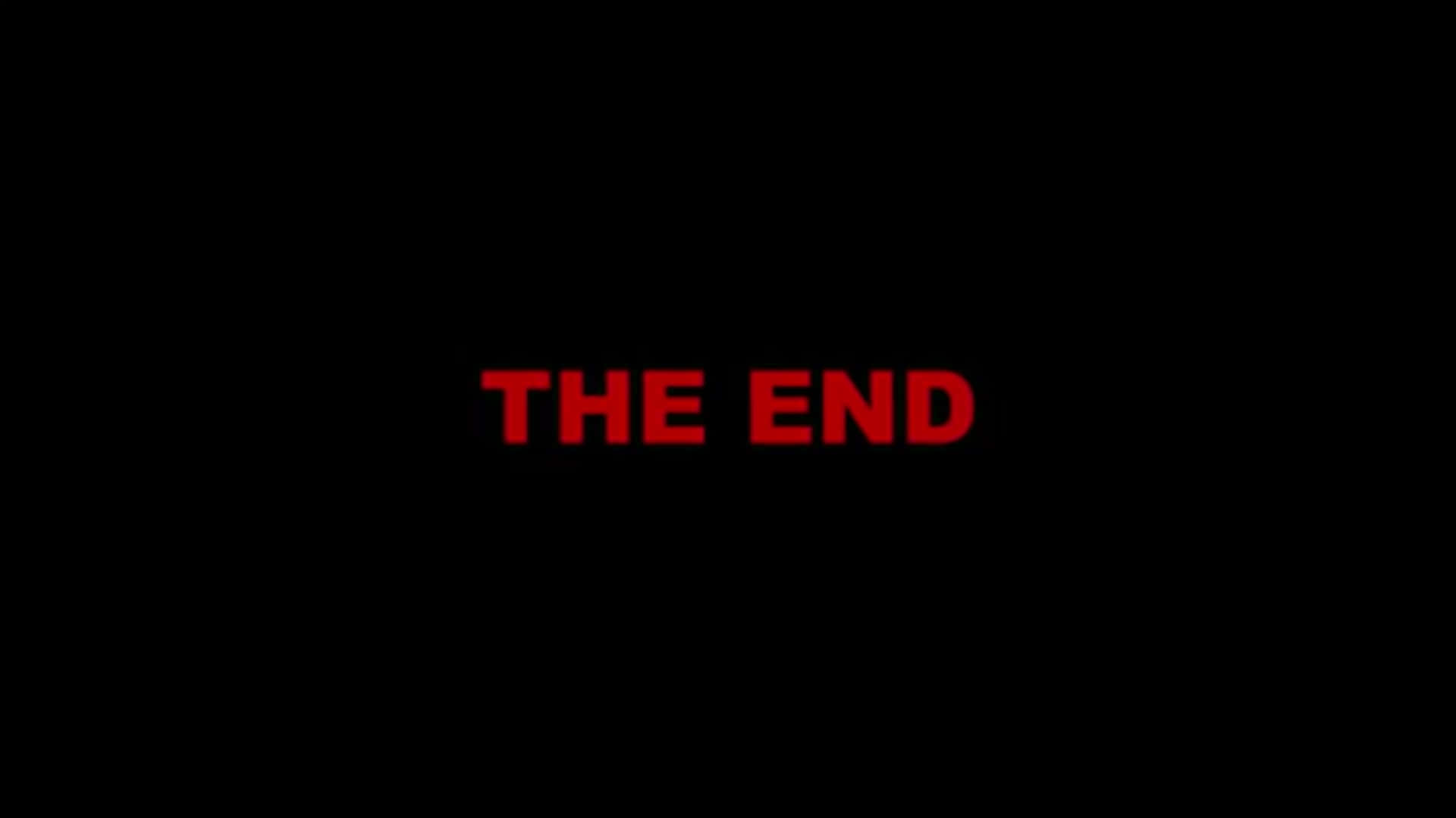 The End, red text, black background, Full HD Desktop Wallpaper