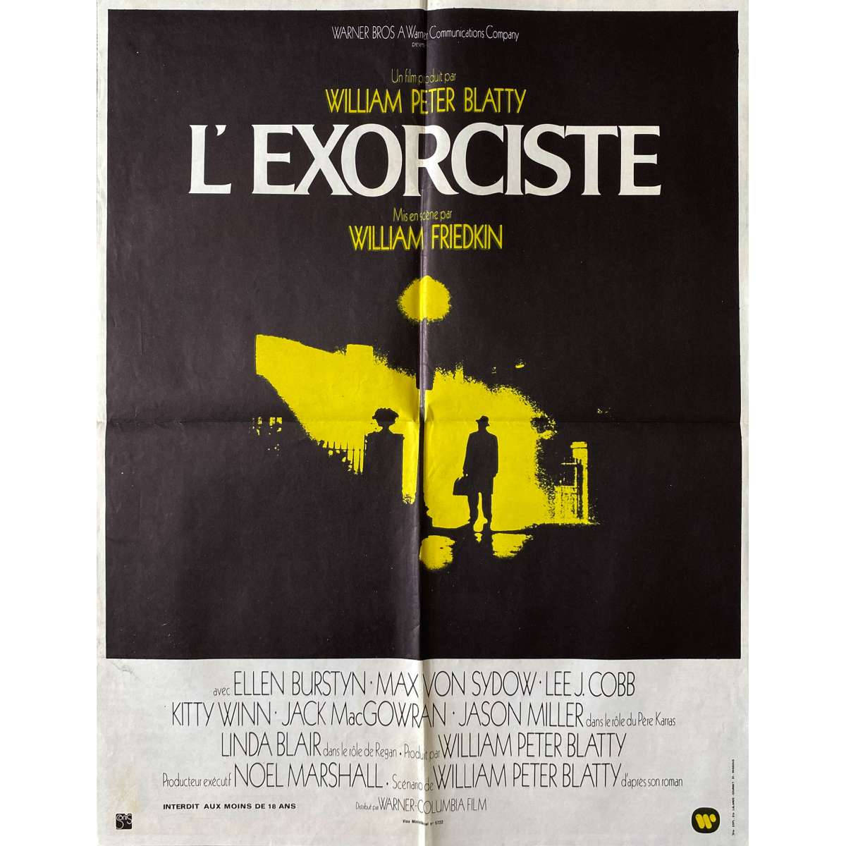 The Exorcist, French language, vintage French horror movie poster, SD Desktop Wallpaper