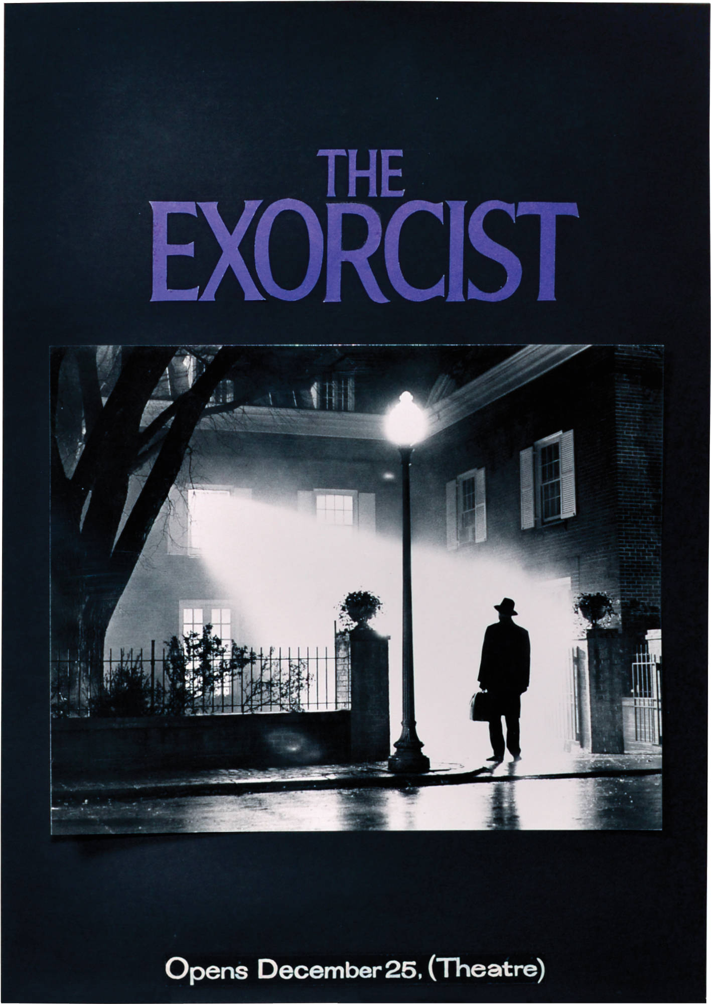 The Exorcist, haunted house, streetlamp, Full HD Phone Wallpaper