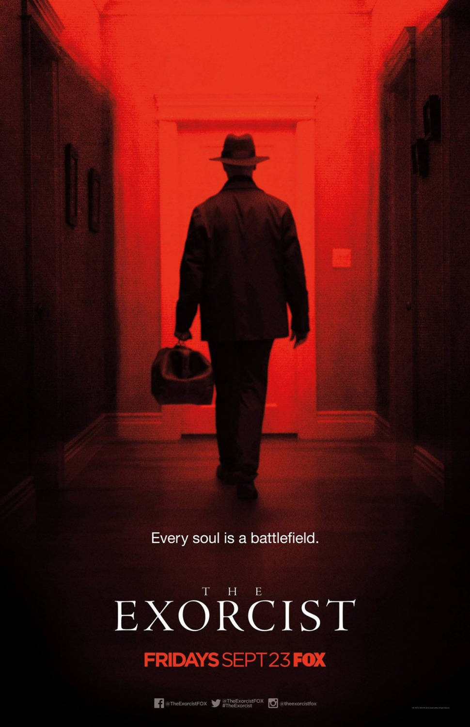 The Exorcist, red movie poster, fedora, HD Phone Wallpaper