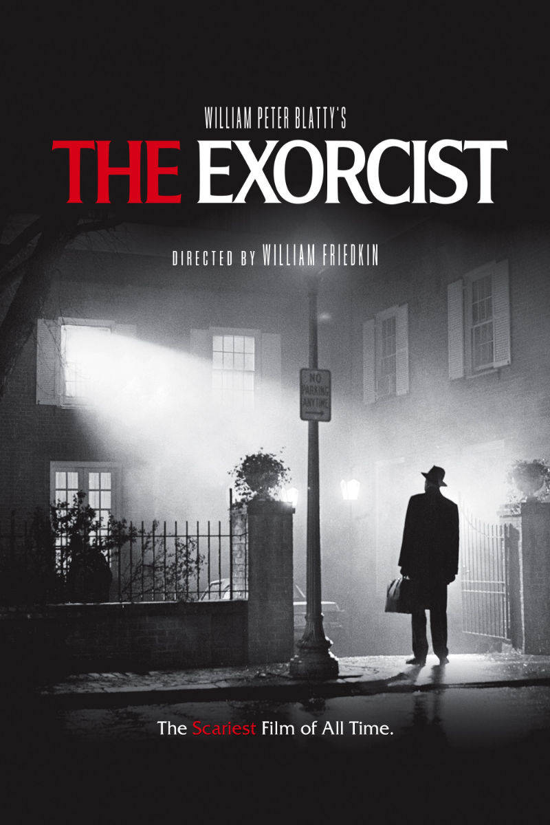The Exorcist, fedora, foggy street, SD Phone Wallpaper