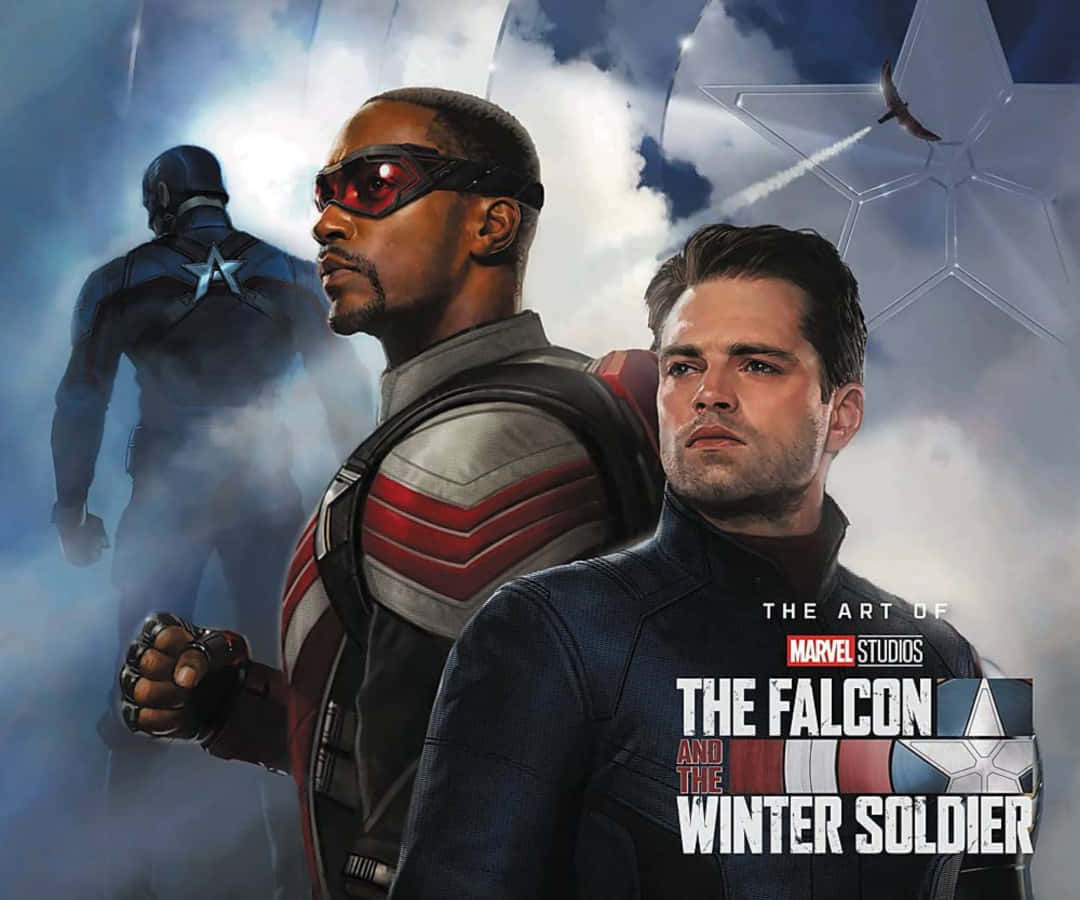 The Falcon and the Winter Soldier, superheroes, cloudy sky, SD Desktop Wallpaper