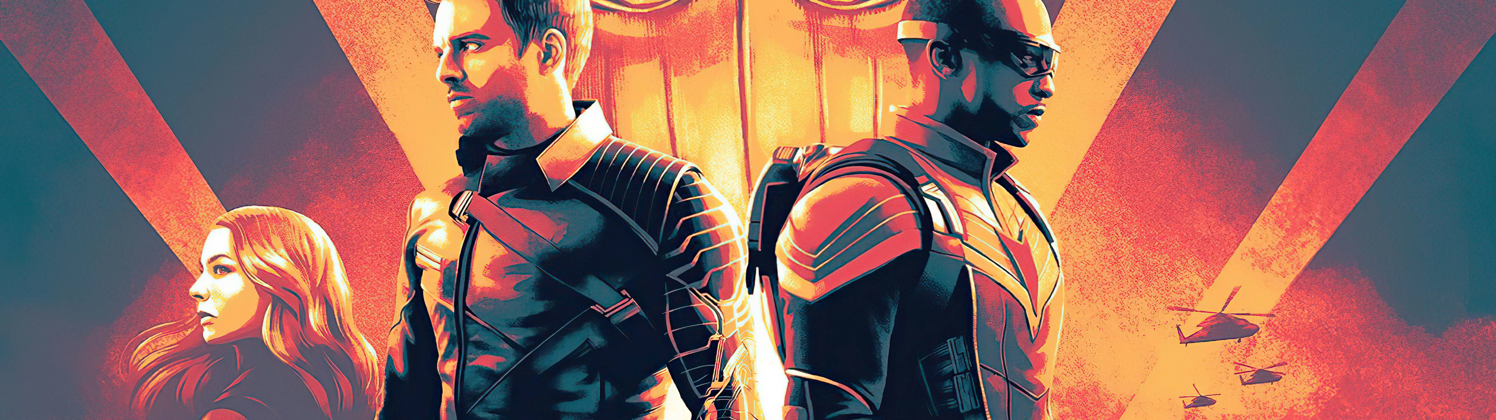 The Falcon and the Winter Soldier, Winter Soldier, The Falcon, 5K Desktop Wallpaper