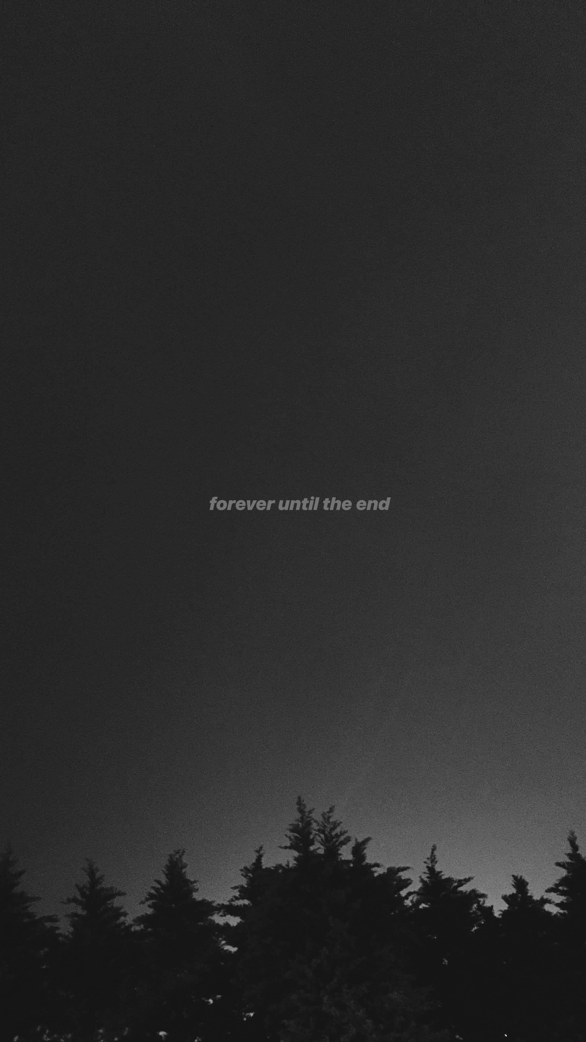 The End 2267 x 4030, Farewell to the World, black and white night sky, 4K Phone Wallpaper