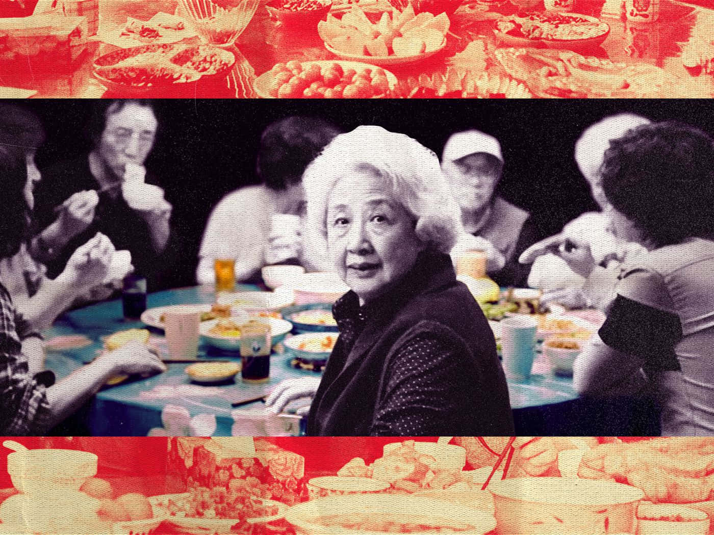 The Farewell, family dinner scene, elderly woman, HD Desktop Wallpaper