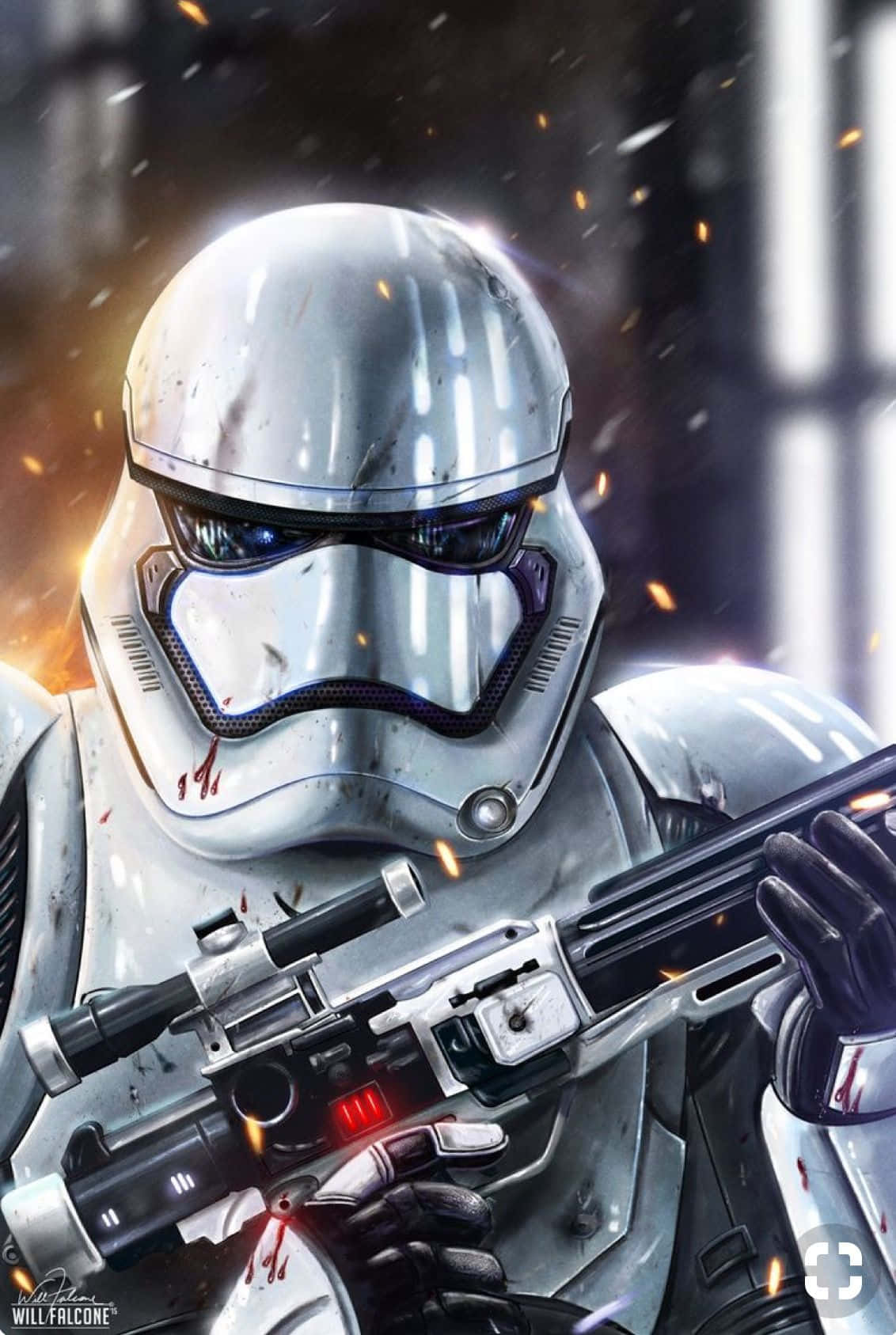 First Order, stormtrooper, blaster rifle, HD Phone Wallpaper