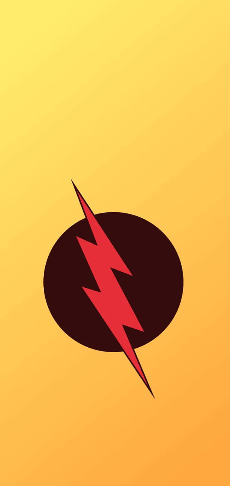 The Flash Logo, red lightning bolt, dark circle, HD Phone Wallpaper