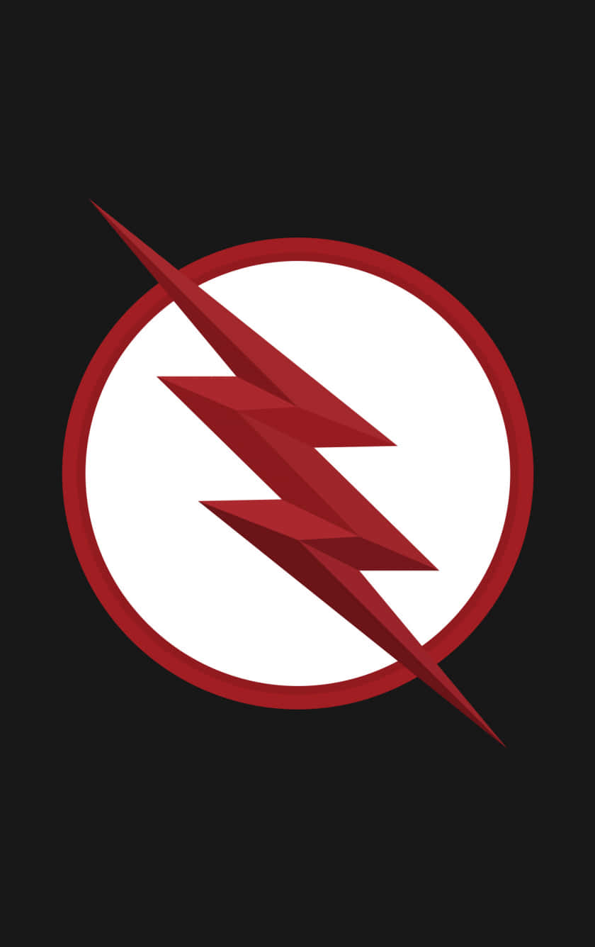 The Flash, red lightning bolt, white circle, HD Phone Wallpaper