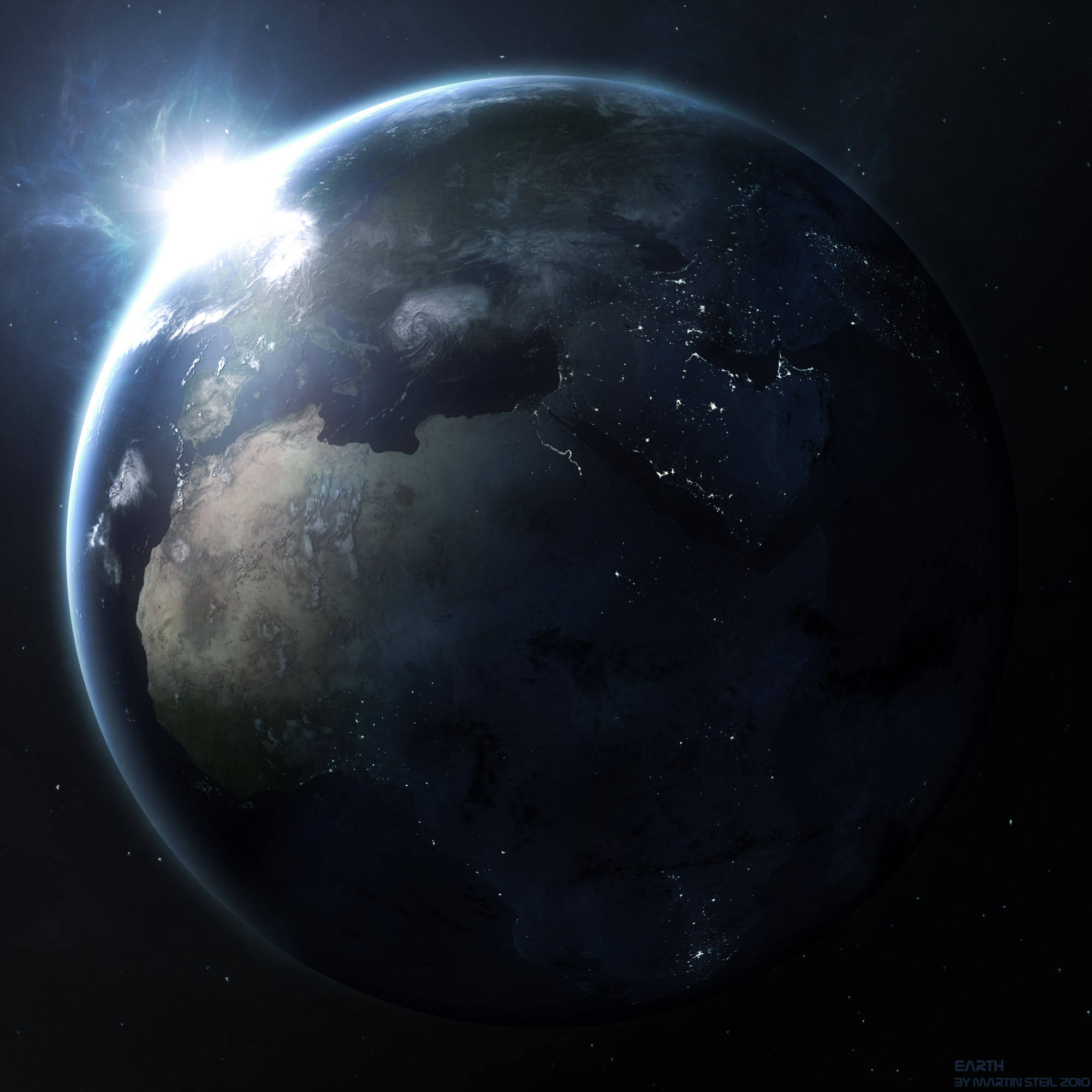 The Flash, Earth, sunrise, Full HD Desktop Wallpaper