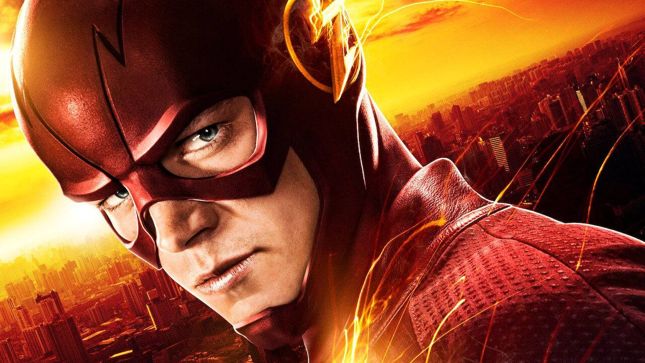 The Flash, red suit, lightning bolt emblem, HD Desktop Wallpaper