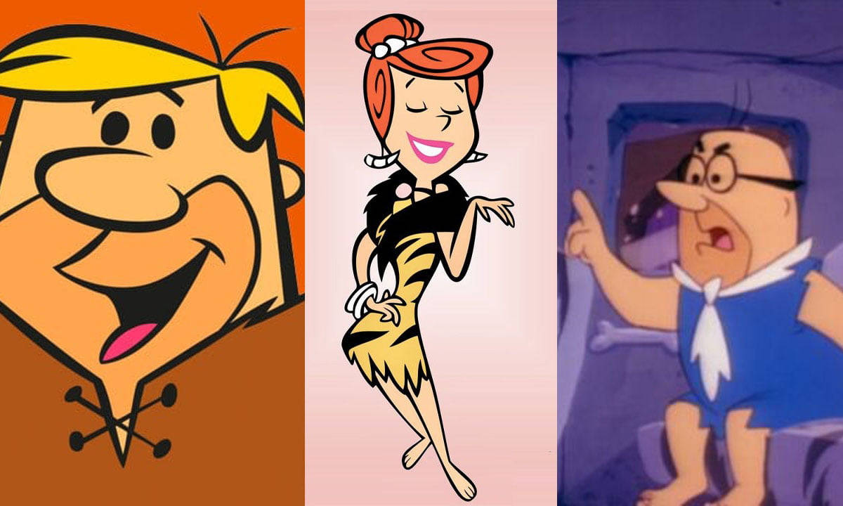 The Flintstones, side characters, 1960s animation style, SD Desktop Wallpaper