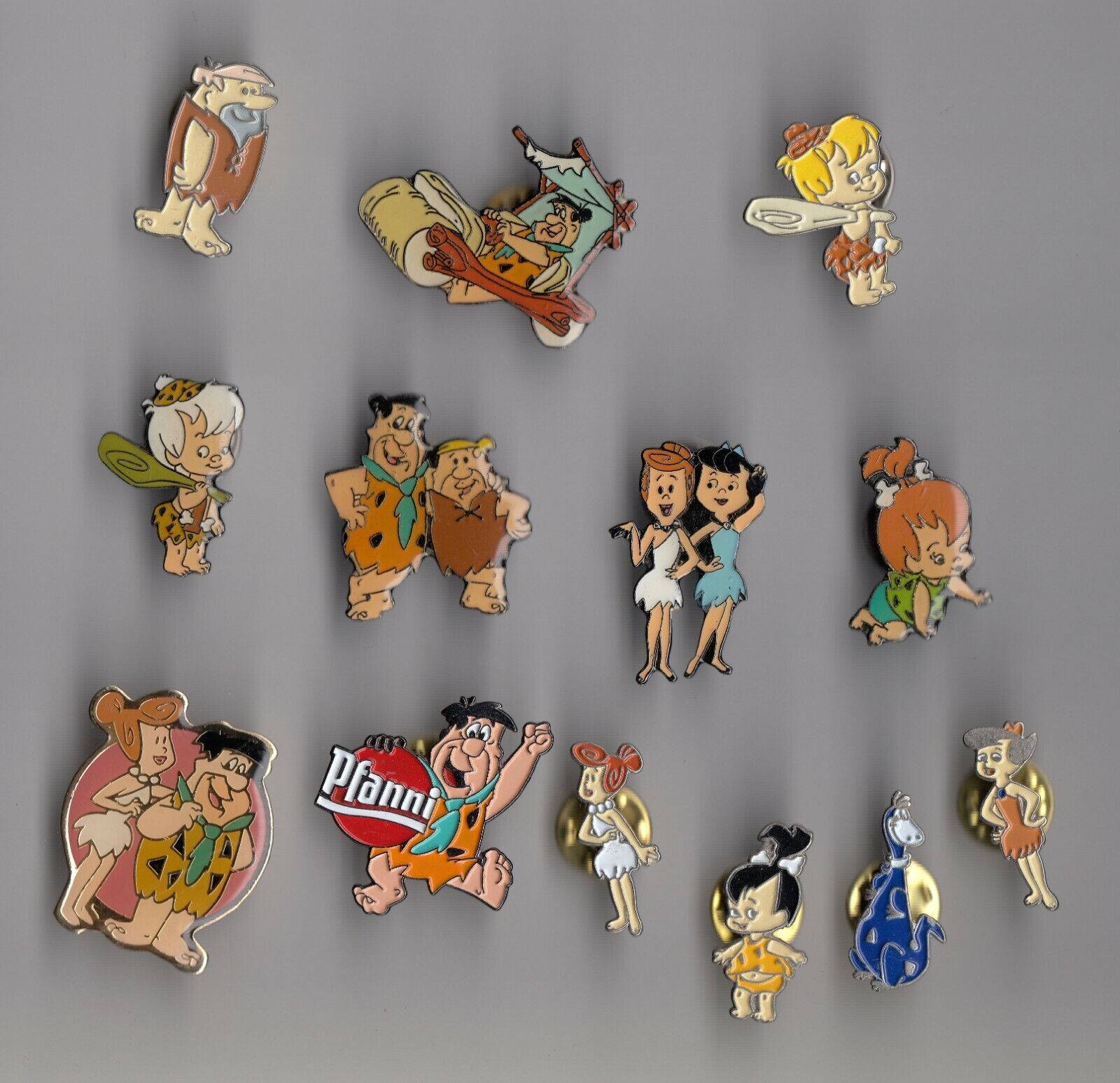 The Flintstones, enamel pins, colorful, HD Desktop Wallpaper