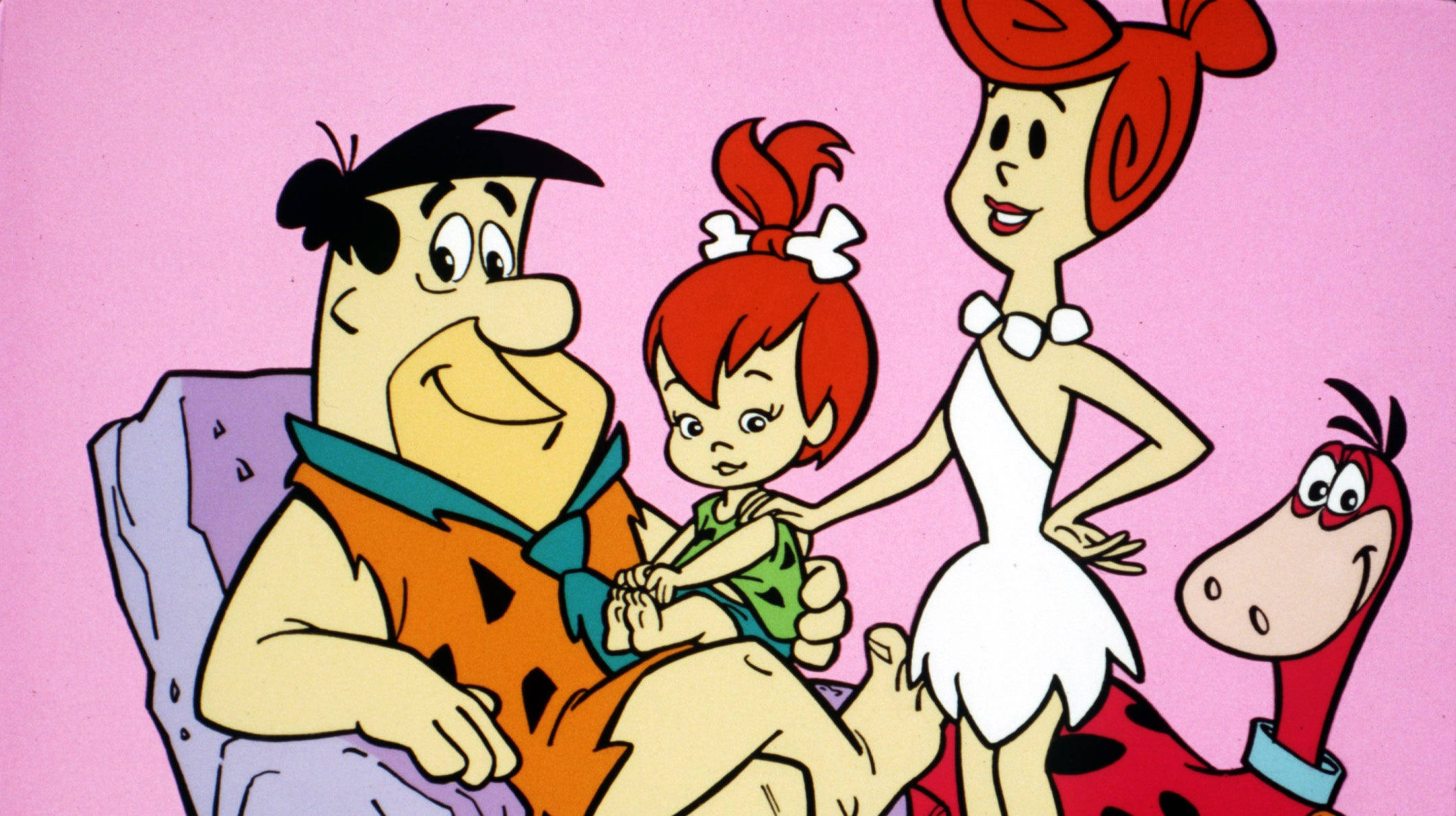 The Flintstones, daughter, stone-age cartoon style, Full HD Desktop Wallpaper