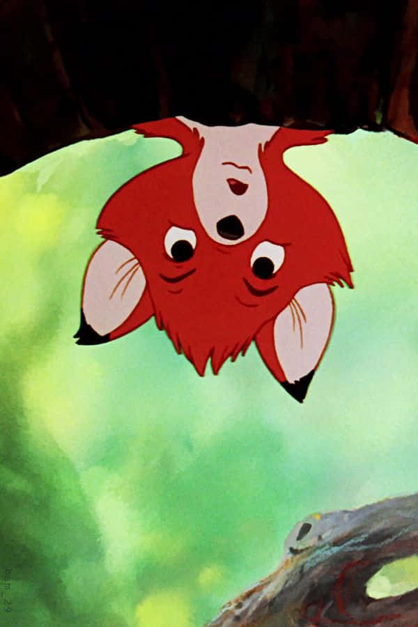 The Fox and the Hound, red fox, three faces, SD Phone Wallpaper