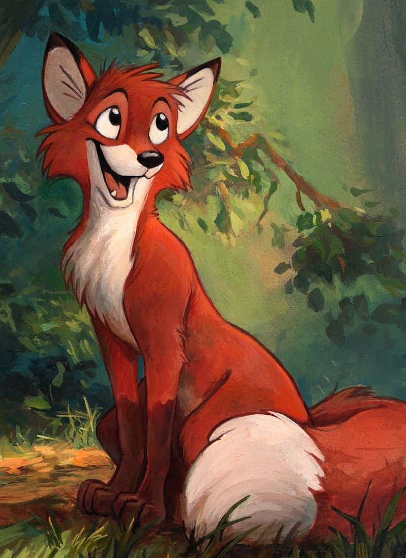 The fox and the hound, red fox, white-tipped tail, SD Phone Wallpaper