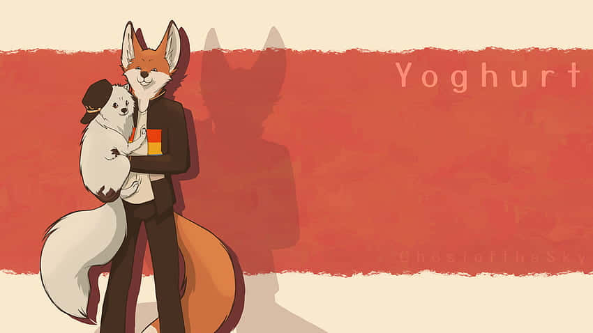 fox, dog, suit, SD Desktop Wallpaper
