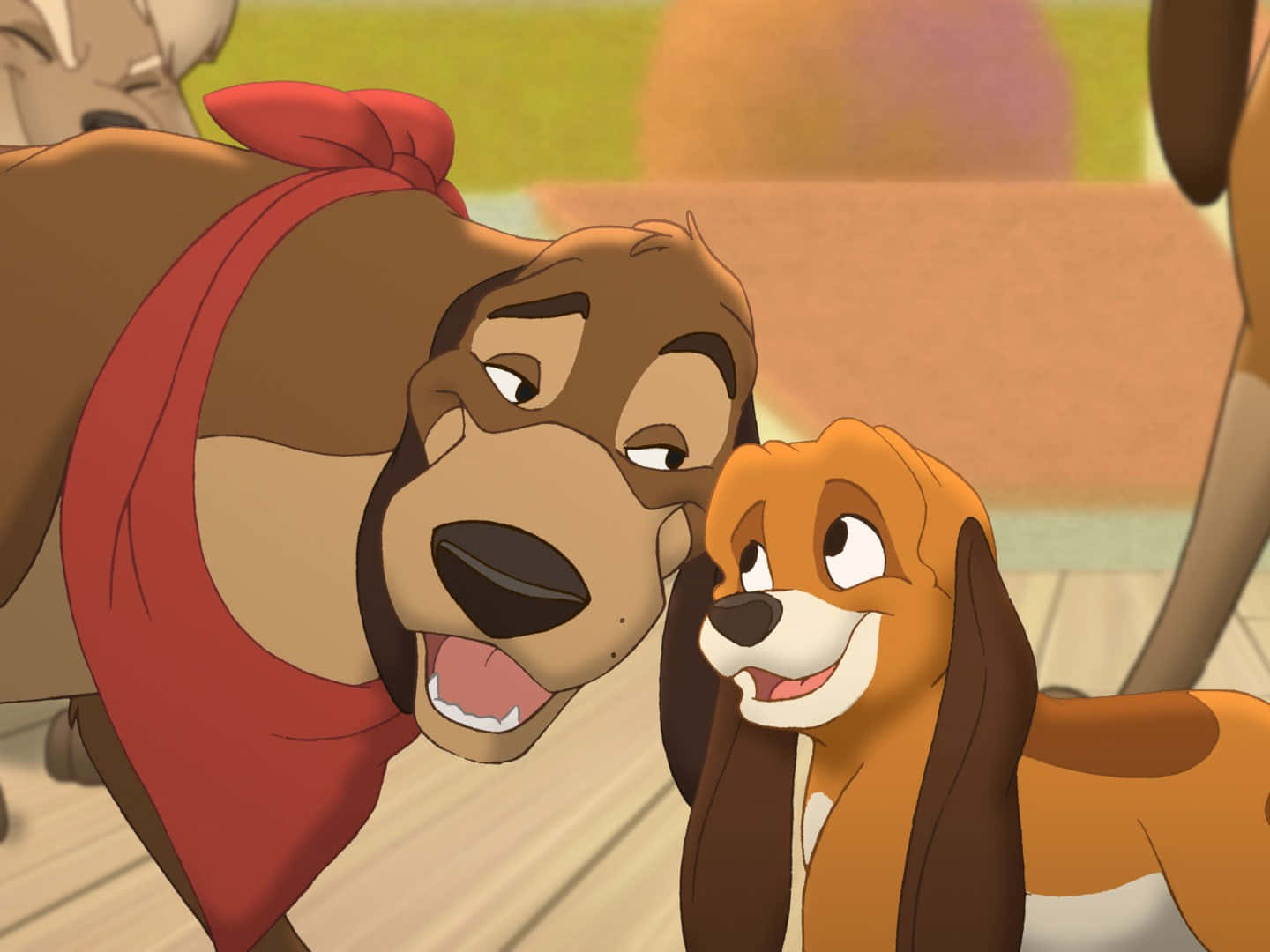 The fox and the hound, 1440 x 1080, animated dogs, HD Desktop Wallpaper