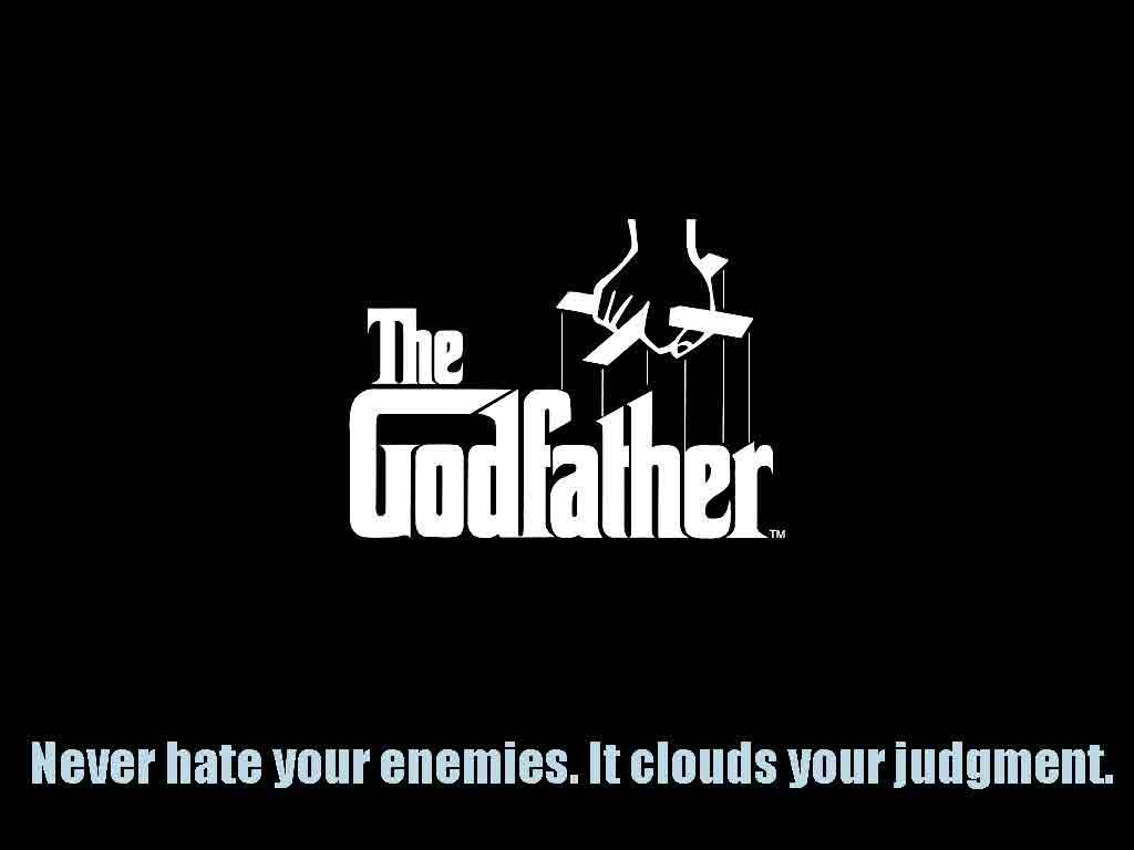 The Godfather, marionette, white text, SD Desktop Wallpaper