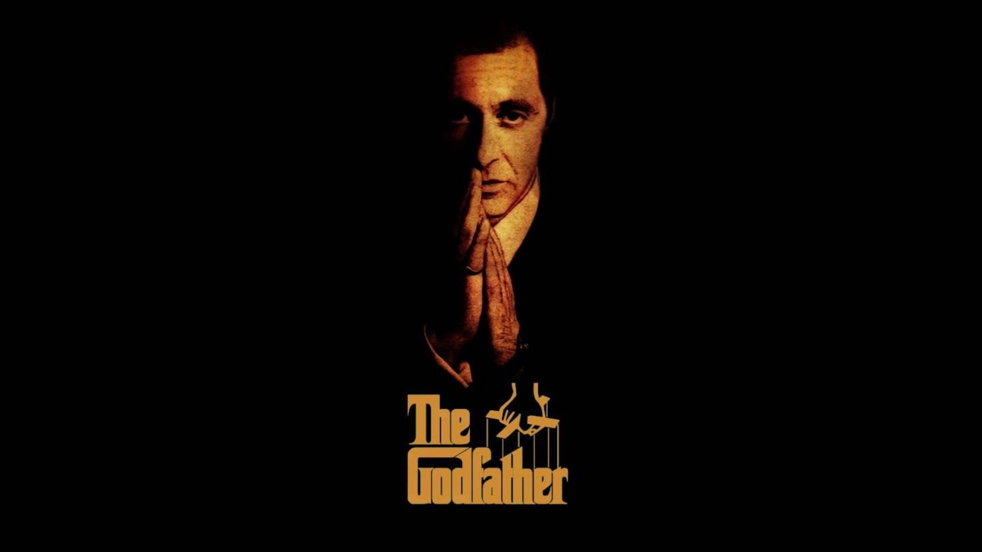 The Godfather, vintage poster, man in a suit, Full HD Desktop Wallpaper