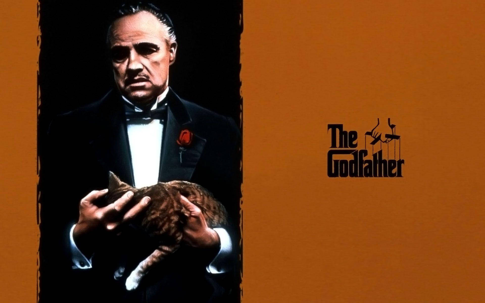 The Godfather, tuxedo, cat, Full HD Desktop Wallpaper