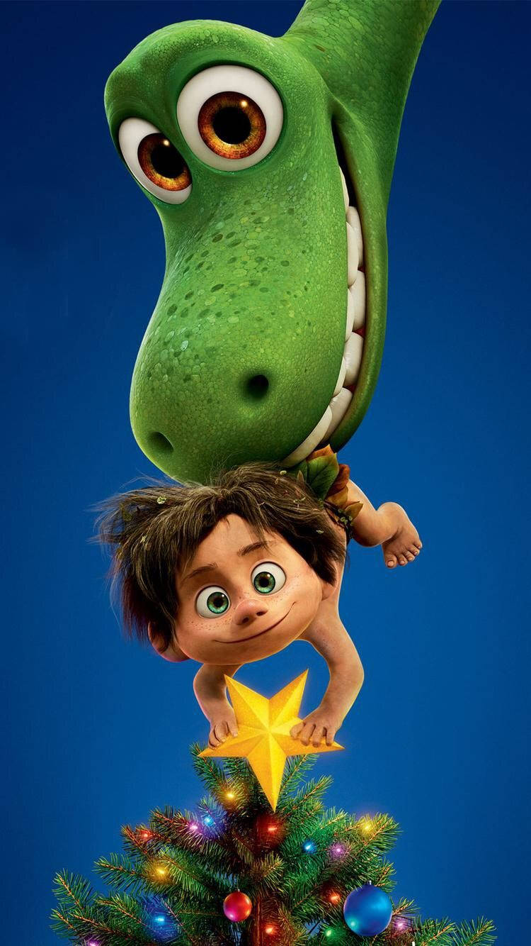 The Good Dinosaur, holiday season, green animated dinosaur, HD Phone Wallpaper