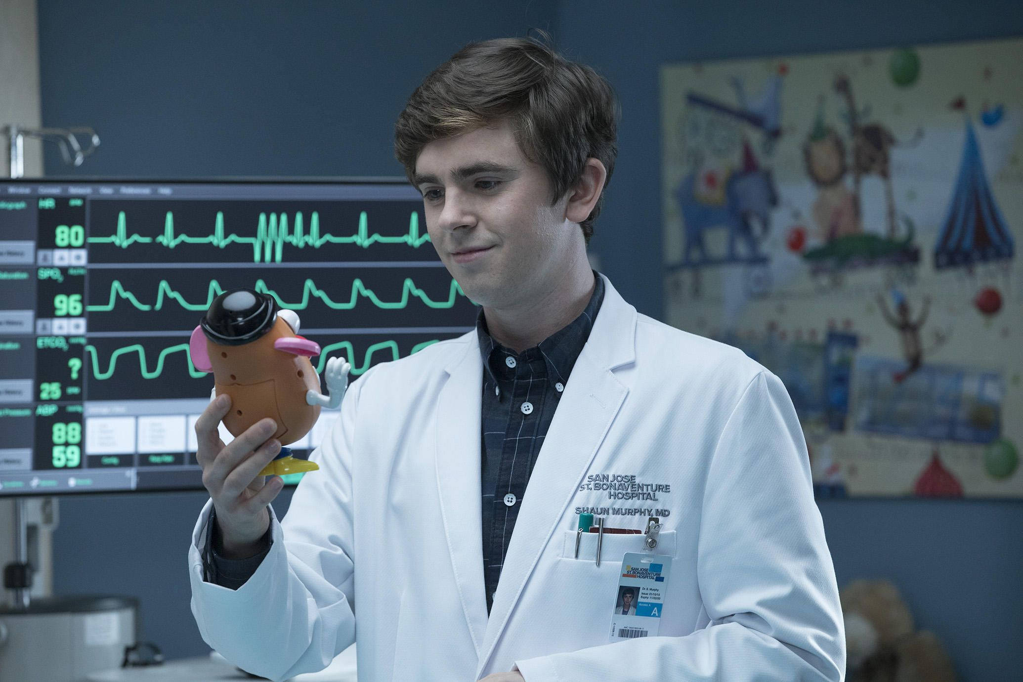 The Good Doctor, toy stethoscope, hospital room, Full HD Desktop Wallpaper